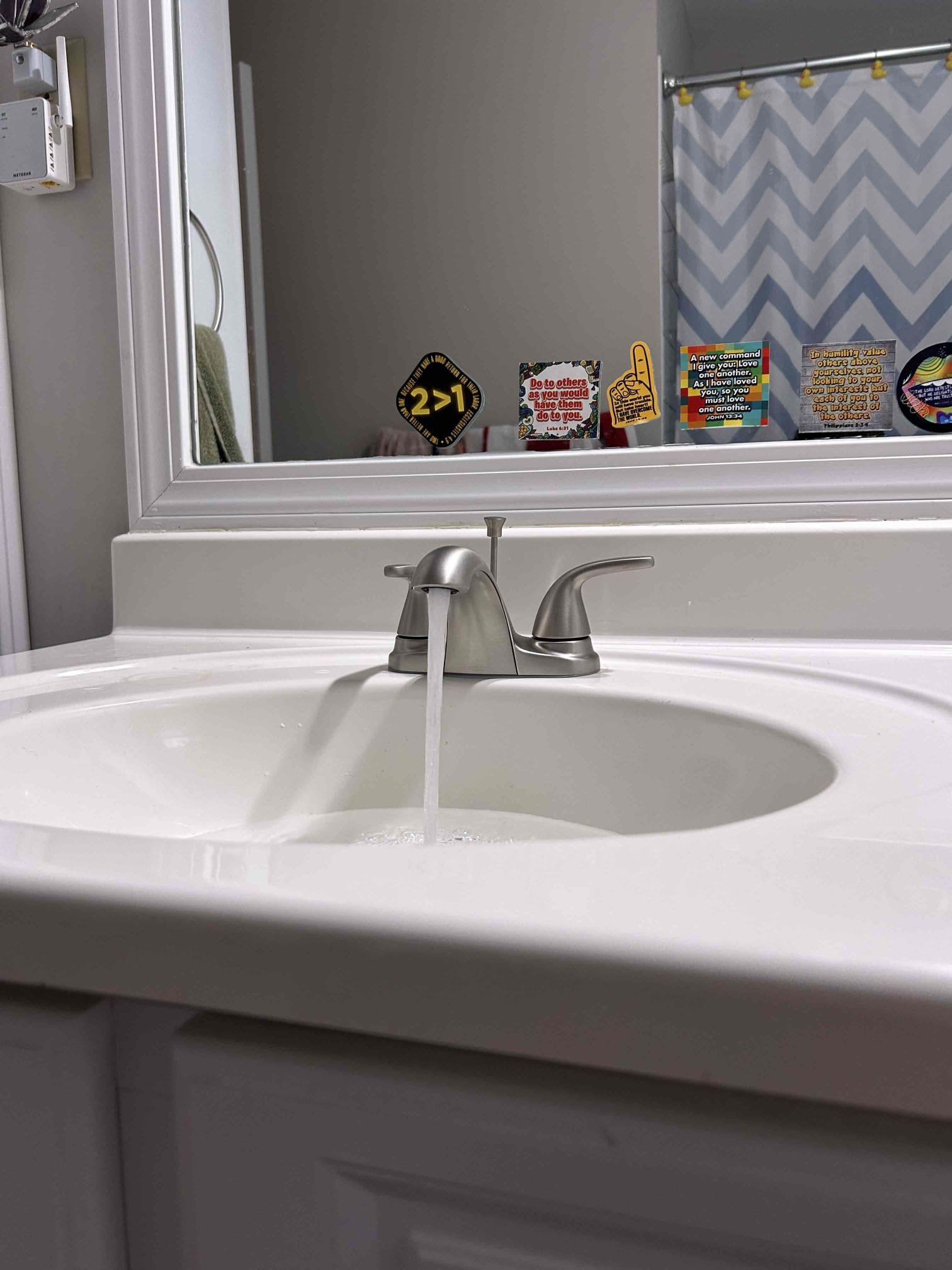 For this job, the customer supplied us with two brand new faucets for them to be installed. The previous ones were offbrand faucets in the cartridges needed to be replaced on them considering I couldn’t find a brand on them. CUSTOMER opted to go ahead and replace them rather than rebuild them. Rebuilt them with brand new faucets in new pop-up assemblies with four brand new supply lines 20 inches in length the side sink is not plumbed in correctly however, I was able to make it work and allow no sewer gases to escape from the P-trap had to extend the tubular about 12 inches in order for them to both work once installed. Everything is all set. There are no leaks on the pop-up assembly the P-trap the tubular supply lines and the faucet itself no further issues at this present moment. 