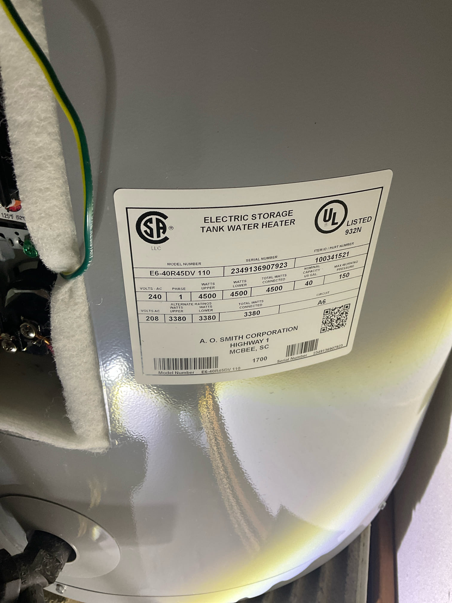 Replaced a single handle tub / shower with customer supplied delta faucet from access opened by customer in behind 