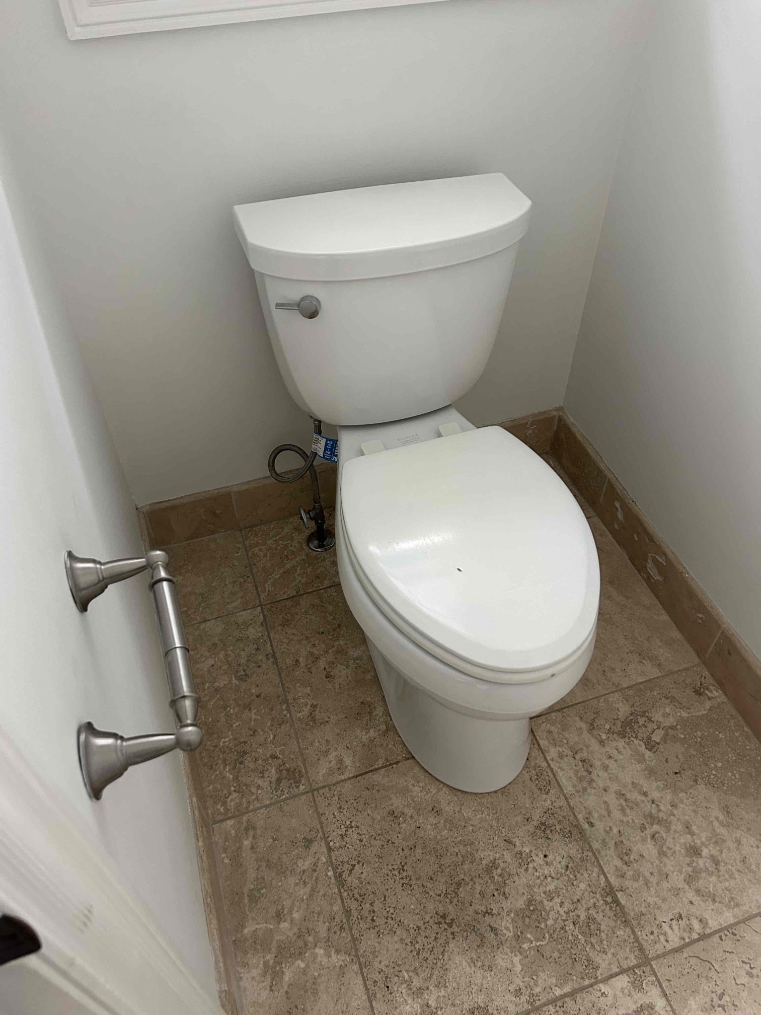 For this job, I sneak the sewer line in the master bathroom toilet the toilet had a lot of wipes in it. I was able to push that through and clear the line fall by a small camera inspection however, by running water, the toilet was still backing up in mind, I camera the line to see if there is a belly in the sewer line. There is a positive 6% to 10% pitch on the sewer line. Indicating that there’s a belly on the sewer line so what I recommended is that we would open up the drywall and replace about 10 to 15 feet of pipe 3 inch to correct the belly so there would be no further issues we would have to use ladders to properly get up there And fix the pipe at this time. I reinstalled the toilet at a new wax ring did not caulk the back of the toilet there are no leaks when flushing the toilet I recommend not using the toilet until this issue is resolved at this time. The line is cleared from any debris, but it’s still holding water due to that belly did not look at water pressure and or take