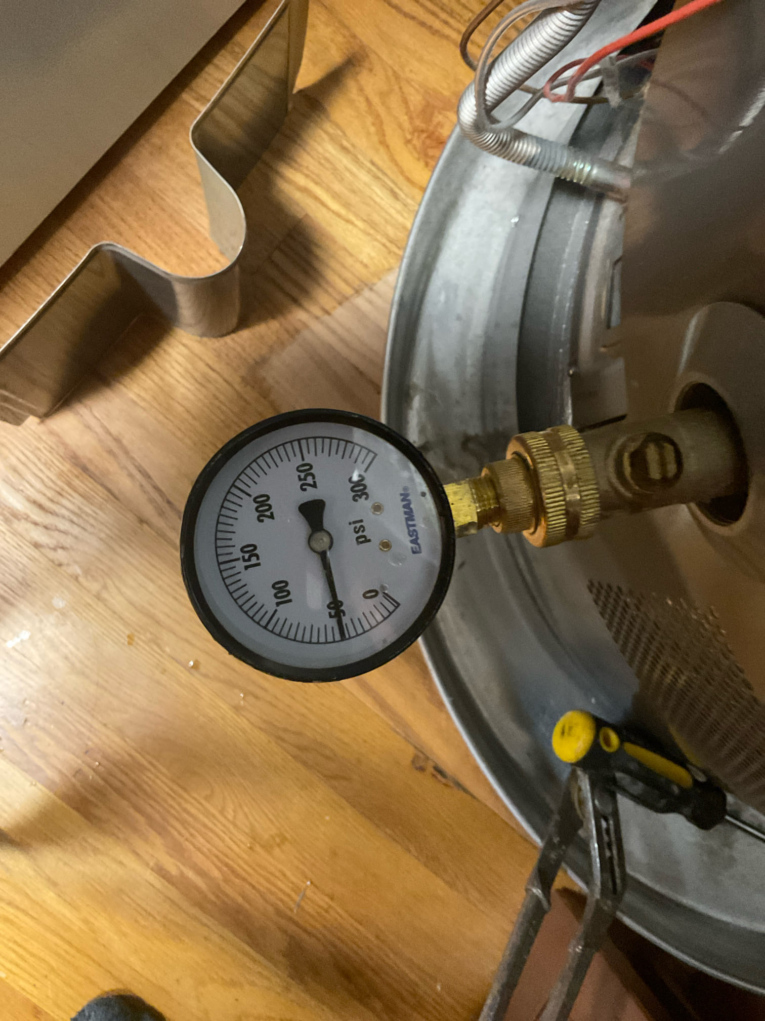 Snake the kitchen sink line , new p trap installed 