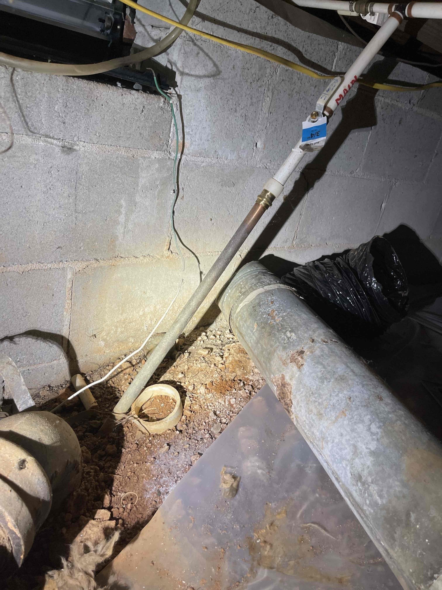 Left quote to replace galvanized water service