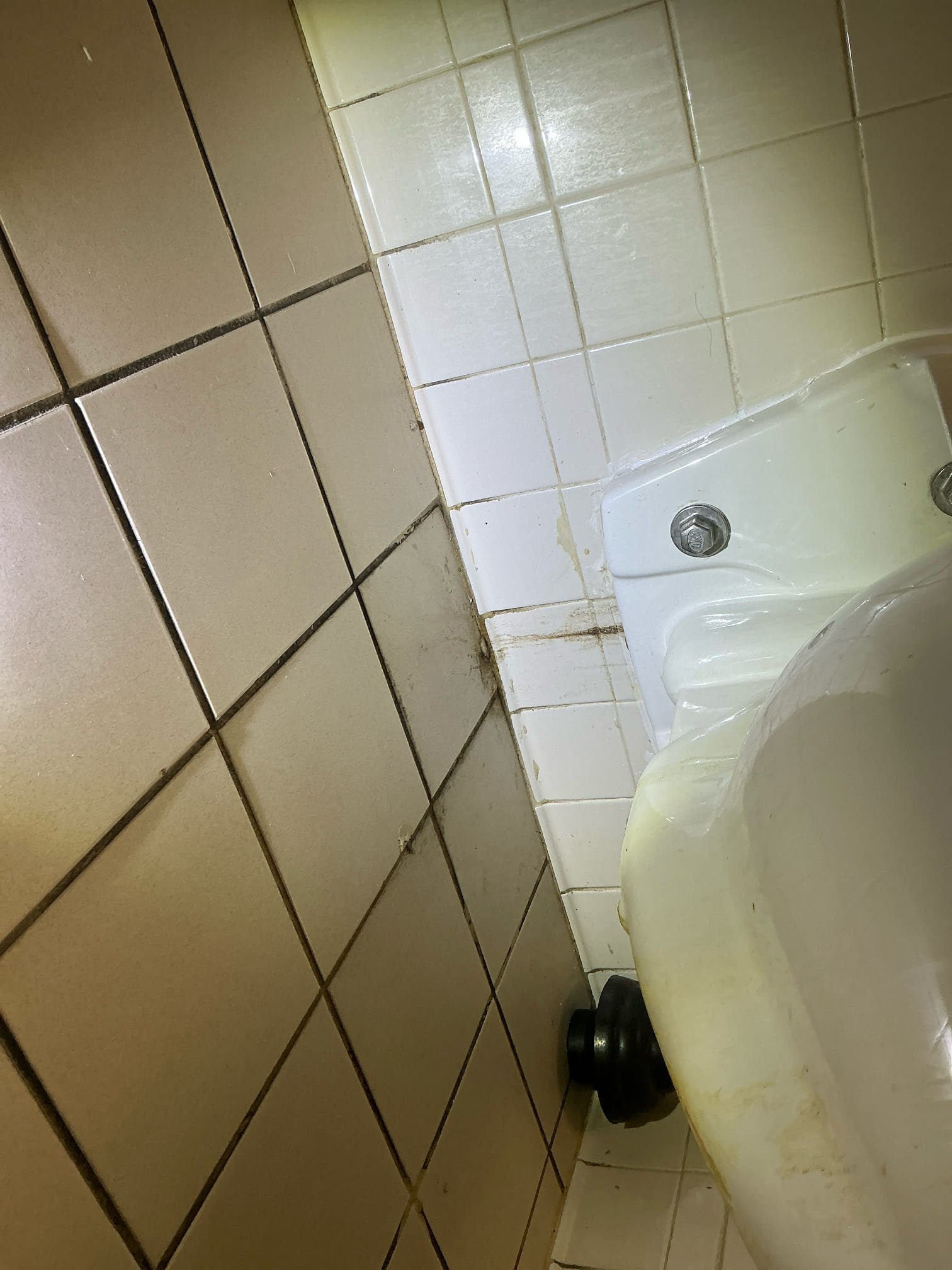 Called out today due to the men’s bathroom upstairs in the office leaking from the back onto the floor. It was leaking from the flange, which had a wax ring on it, as well as a rubber gasket which is not supposed to be used together. Removed the old wax and gasket and installed new wax ring with horn and re hung the wall hung toilet and fastened the 4 bolts. While putting back together, noticed a small drip at the toilet spud. Tightened it up just a bit, and it got worse. Removed and saw the rubber sealing gasket for it was completely gone which is why is did what it did. Replaced that toilet spud after rehanging and tested. No more leaks.

Advised client to not use that toilet for at least 48 hours.