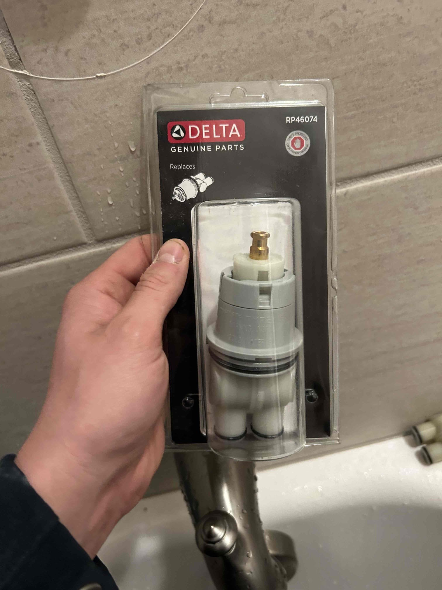 For this job, the customer had a couple different complaints. The one of the main complaints is the bathroom in the guest hallway doesn’t get super hot so I took out my thermometer to test the water temperature. His water heater is set to be which is indicating 130° however we weren’t getting 130° out of the faucet so we got 110 out of the faucet so I knew that there was a problem with the shower cartridge and potentially the recirculation pump, we have replaced the water heater this year, but we didn’t replace the recirculation pump with it so what I recommended is we go ahead and replace the recirculation pump along with the new check valve Following that a new cartridge as . Once those two items were complete. There are no leaks on the Delta cartridge. There was a slight leak from the bonnet nut because the bonnet nut wasn’t completely tightened. So once I got everything tightened tested turn on the water there’s no leak and was reading the correct temperature now Addition to that w