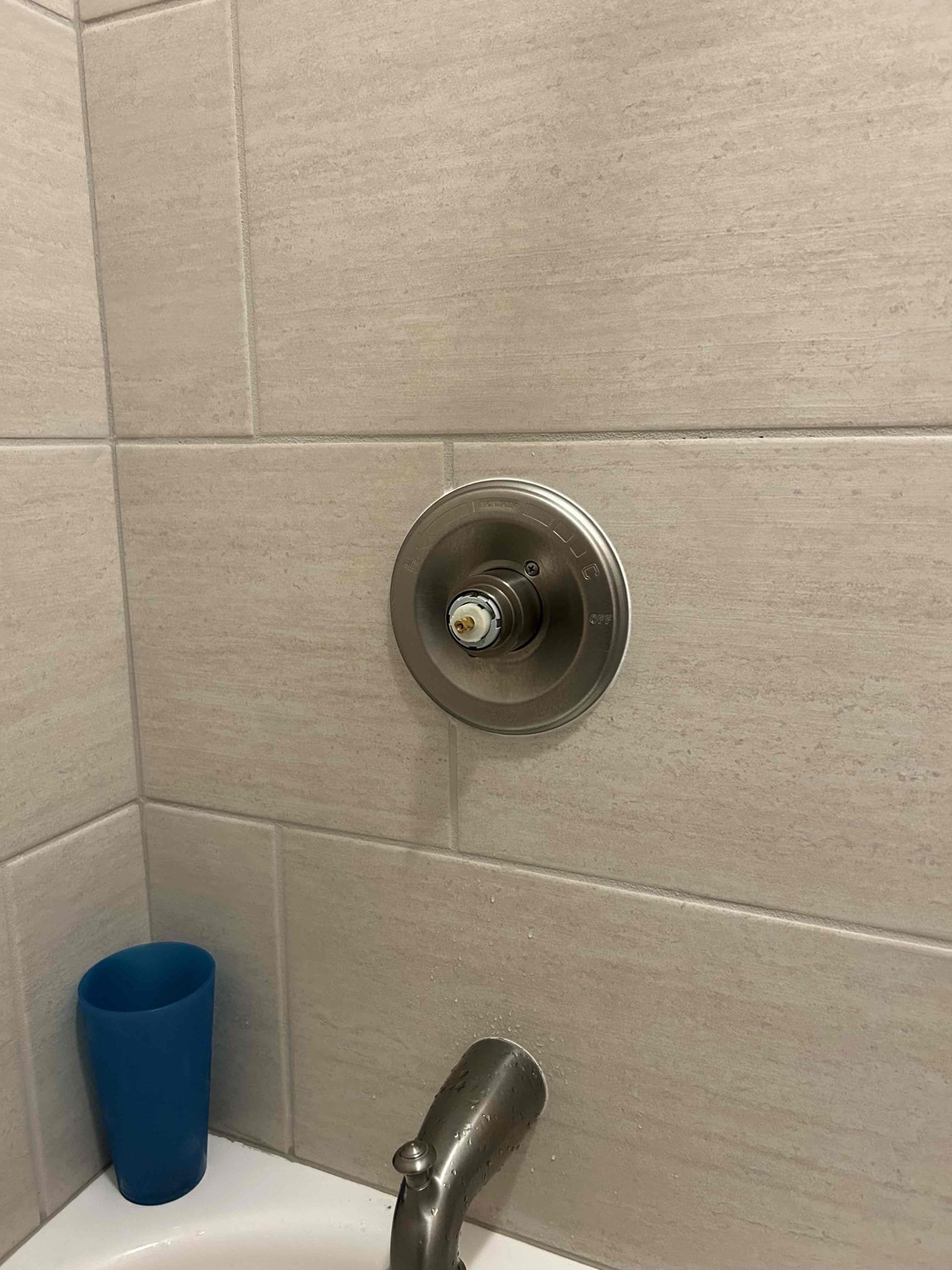 For this job, the customer had a couple different complaints. The one of the main complaints is the bathroom in the guest hallway doesn’t get super hot so I took out my thermometer to test the water temperature. His water heater is set to be which is indicating 130° however we weren’t getting 130° out of the faucet so we got 110 out of the faucet so I knew that there was a problem with the shower cartridge and potentially the recirculation pump, we have replaced the water heater this year, but we didn’t replace the recirculation pump with it so what I recommended is we go ahead and replace the recirculation pump along with the new check valve Following that a new cartridge as . Once those two items were complete. There are no leaks on the Delta cartridge. There was a slight leak from the bonnet nut because the bonnet nut wasn’t completely tightened. So once I got everything tightened tested turn on the water there’s no leak and was reading the correct temperature now Addition to that w