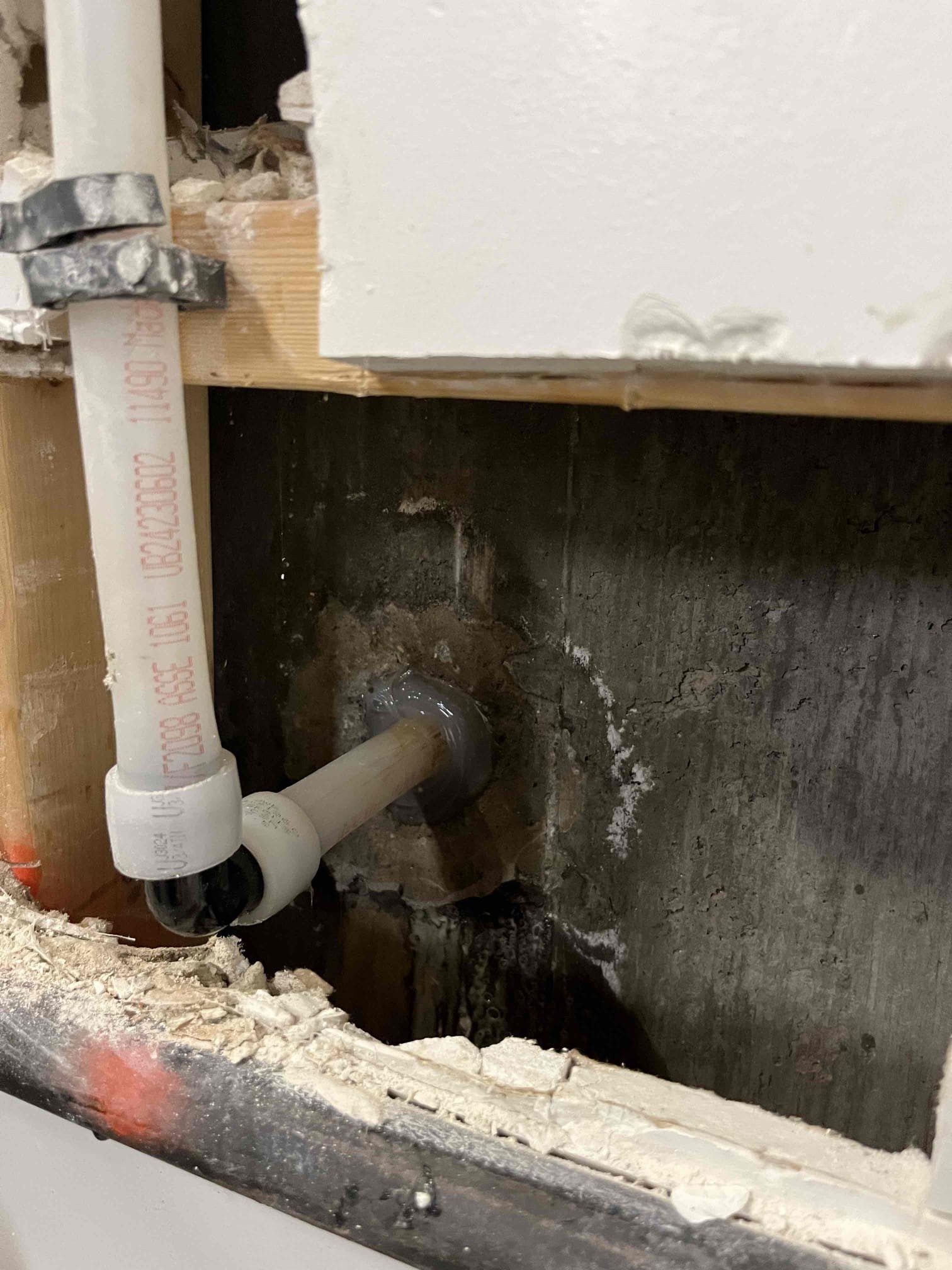 Upon arrival, customer informed us that there has been a small leak near the foundation of the home. Gave customer prices to either replace or repair the service through the foundation. Customer opted for repair. Upon excavation determined the leak to be coming from the area of a Cpvc pipe that was bent through the foundation. Noted that a quest fitting was used to connect to well pipe (black pipe with blue lettering). This isn’t a recommended pipe for a city water connection due to the chemicals in non-well water supplies breaking the line down. Customer approved work to return Wednesday 12/31/25 and bore the whole service to do a pex water service to ensure the longevity of the line. 

Description of sold work on 12/29/25:
Price is to excavate water service by foundation and bring copper line through the foundation. Will remove bushes to access water service. Price doesn’t include replanting or hauling rose bushes away. 
Price is to directionally bore a new water service from the met