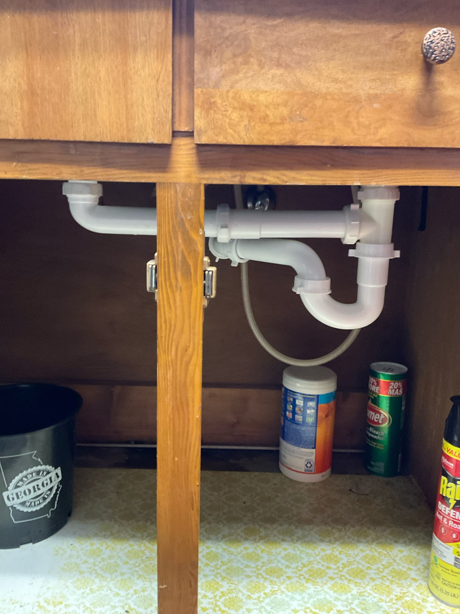  Customer stated that they needed under kitchen sink reconnected. Gave customer quote to reconnect under kitchen sink and customer agreed. Went ahead and installed new piping and reconnected under sink. Started testing and found that kitchen drain line was backed out. Stated to customer that we need to run a snake to clear stoppage and customer agreed. Ran snake and got stoppage cleared afterwards reconnected drain and retested. Now kitchen sink is draining as it should and no leaks were present this time. Cleaned up work area. Chen plumbing doesn’t warranty drain cleaning.