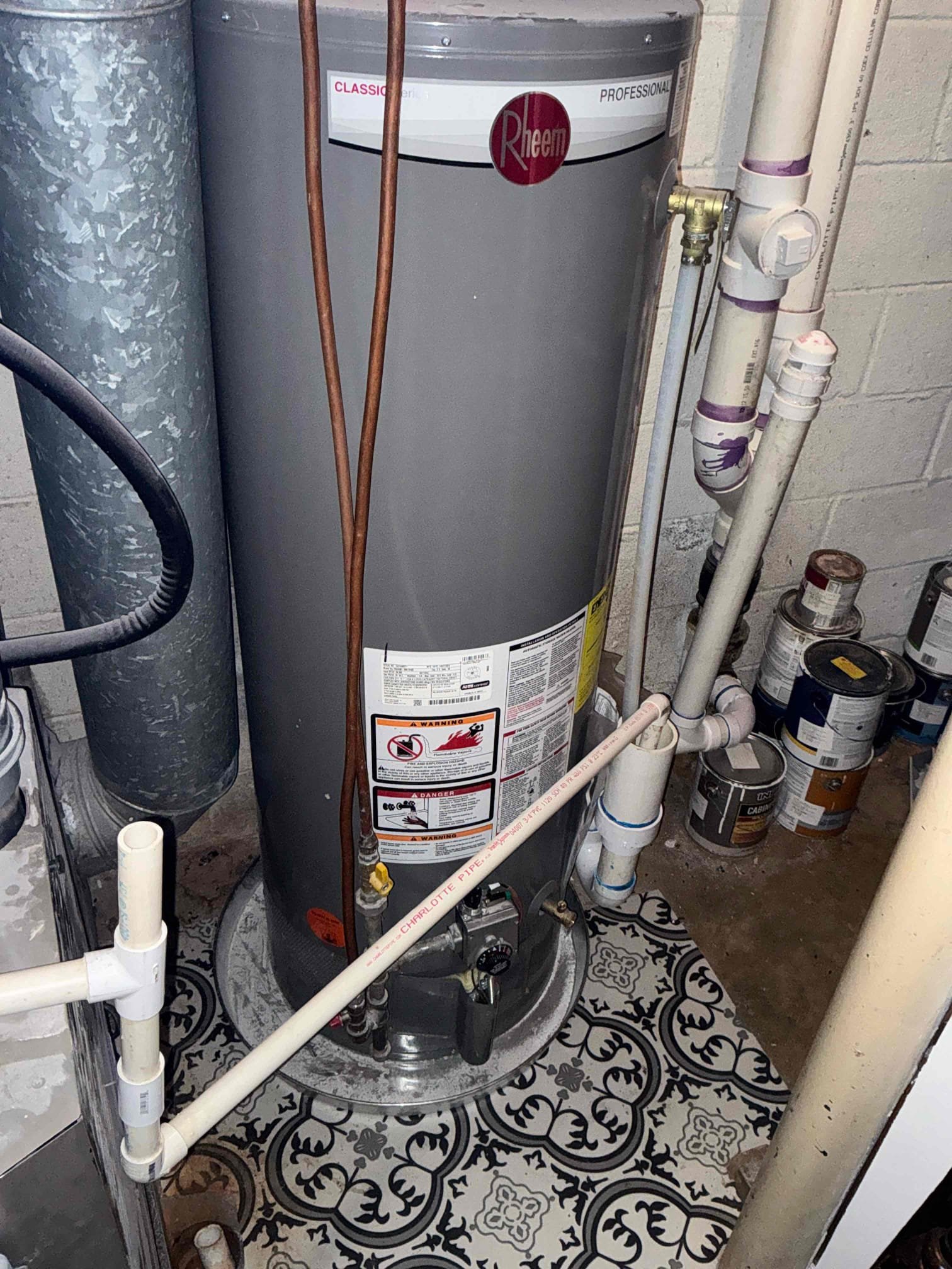 Came out today due to a gas smell in the home. Tested all connections in the crawlspace under the home and did not see a leak there. Moved on to the water heater gas connections and found 3 separate leaks on that section. Removed all the old galvanized gas piping and replaced with black iron. Tested, no more leaks. 

BILL TO CHEN PLUMBING