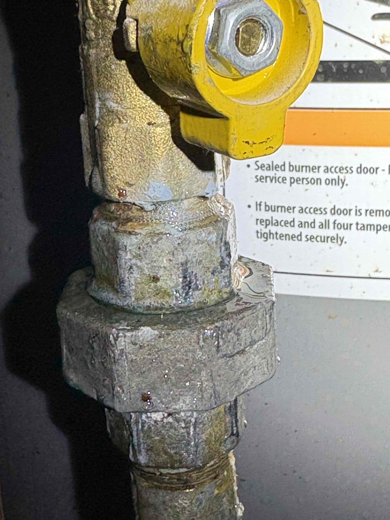 Came out today due to a gas smell in the home. Tested all connections in the crawlspace under the home and did not see a leak there. Moved on to the water heater gas connections and found 3 separate leaks on that section. Removed all the old galvanized gas piping and replaced with black iron. Tested, no more leaks. 

BILL TO CHEN PLUMBING