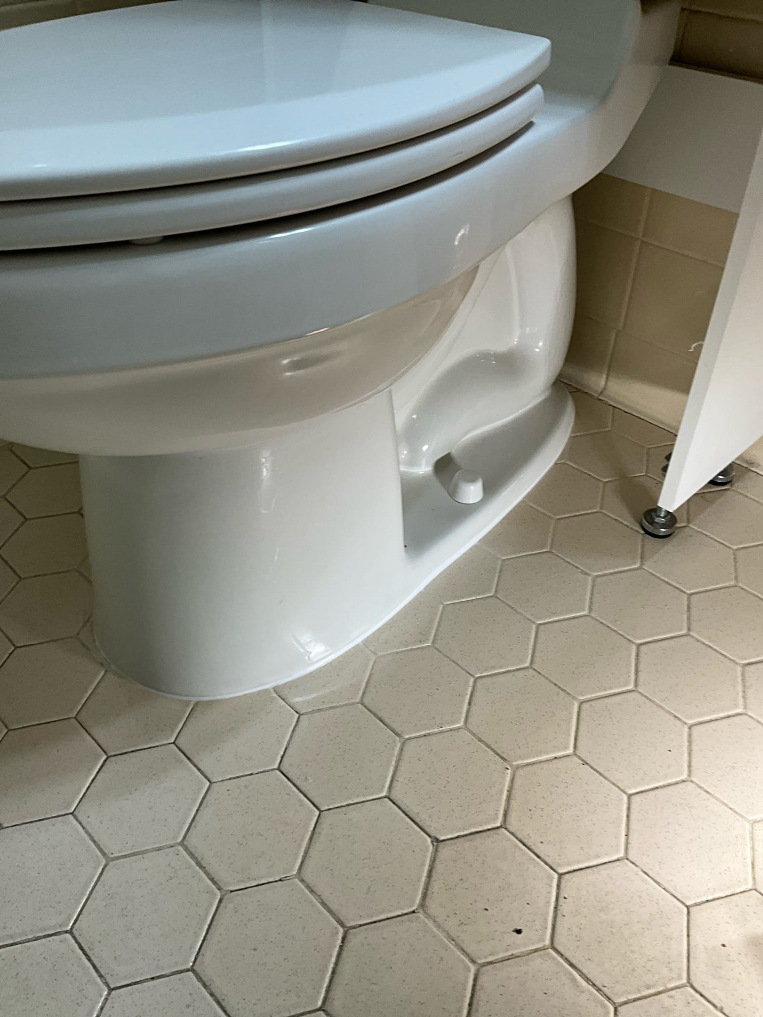 Call for bathroom faucet that is difficult to use.

Arrived and met with Ms. Kay and family. Ms. Kay has had recent health difficulties and would like the faucet to be easier to use.

Inspection revealed that the old faucet is a pull and twist style single handle. Shut off valves are old half inch style. Pressure on home is 60 psi at ~5pm on a weekday. 

I replaced faucet with a Moen faucet. Faucet has bar handles, easy to grab and activate. Replaced pop up drain with a push button style drain to ease use for Ms. Kay. Replaced bad shut off valves with new quarter turn valves. Removed metallic p trap assembly, which are prone to failure, to reduce risk of water escaping and making floor slippery. 

I also noticed toilet was not secure. I slightly tightened bolt and also applied caulking. These items are done as a courtesy.

Turned on water and tested all work. Water heater turned back on. I discussed the benefits of our maintenance membership program, highlighting specifically the thoro