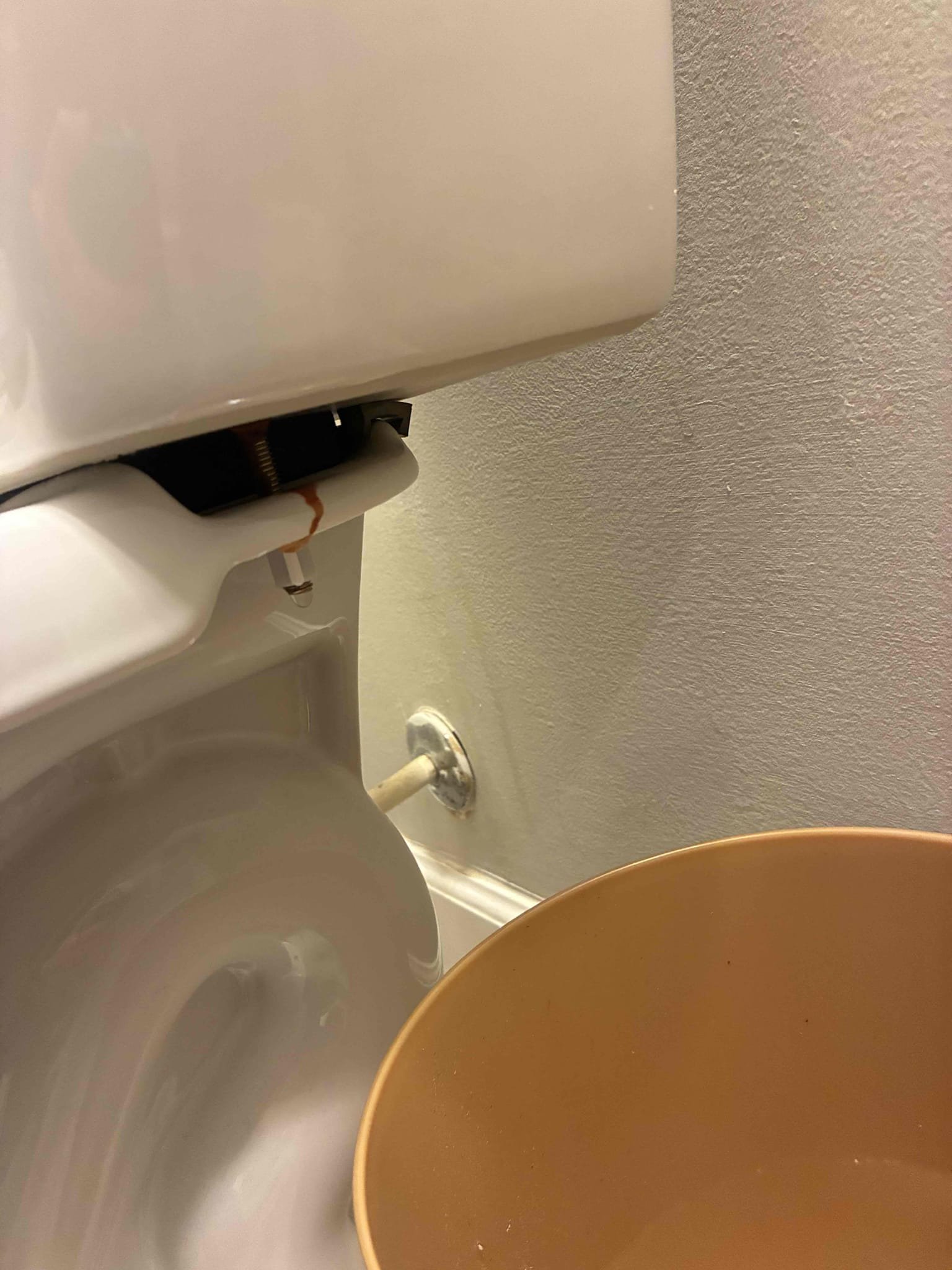 Customer had two toilets leaking. One leaking from tank to bowl and another leaking from fill valve. Gave options for repair/replacements in order to fix issues. Also found pressure to be 120PSI. Explained to customer about condition of pressure and gave option to fix. Customer wanted to wait on pressure repair. Did minor and major rebuild to fix issues. Minus a few parts customer did not want to replace. After repairs, checked for leaks and proper function. Explained to customer about warranty coverage due to pressure and potential issues. Found PRV in box outside. 