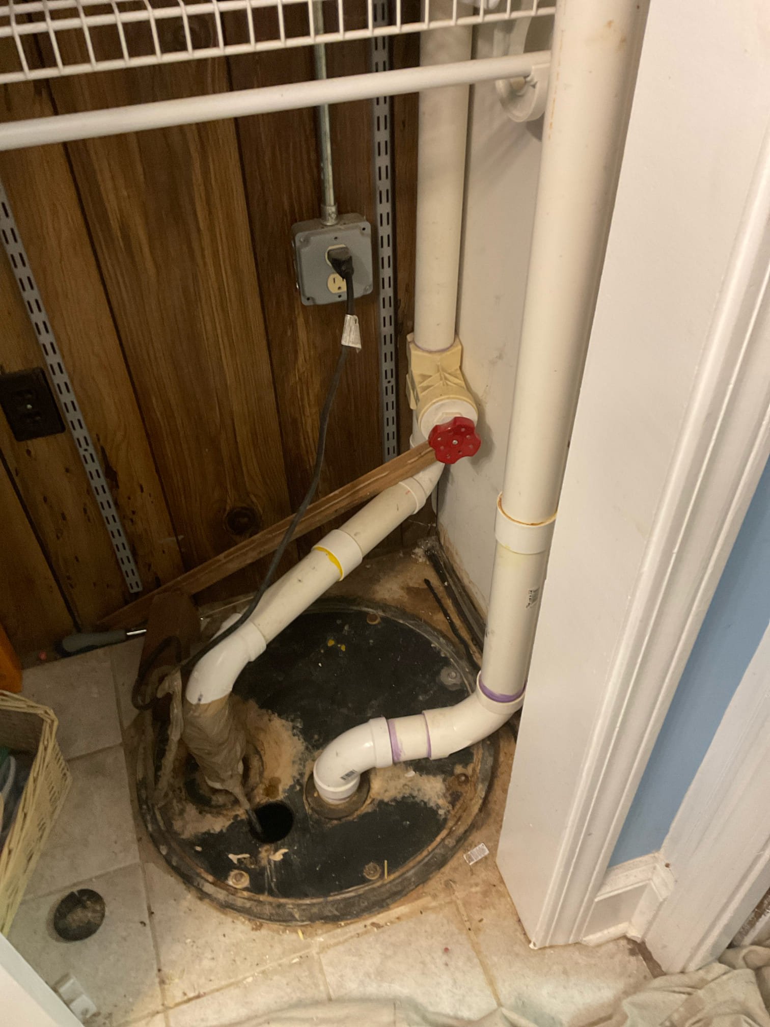 Found a bad basement sewerage ejector pump , replaced with a new Zoeller M264 pump , new check valve and ball valve installed 