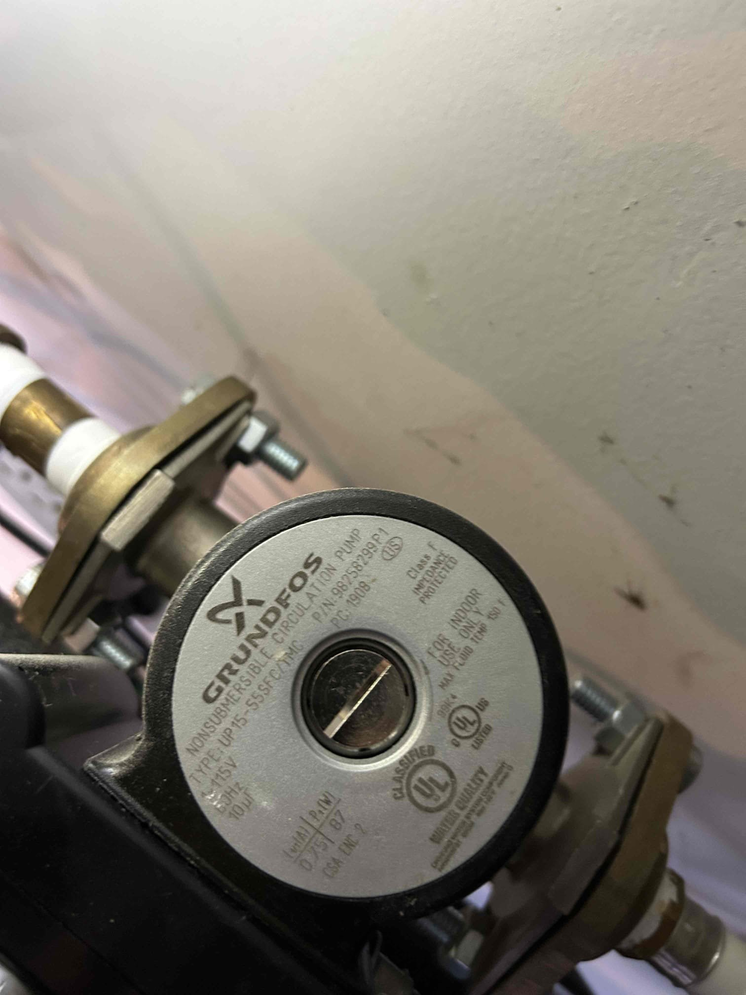 This customer, they are having a recirculating issue where the hot water is not reaching the bathrooms upstairs fast enough so I as a result what I recommend is replacing the grunt recirculation pump with a brand new one in lieu of that I would also replace the pressure reducing valve with a brand new Watts 25AUB, also properly mounting the thermal expansion tank to the wall. The reason for the thermal expansion tank is because it is on a close the loop system with a recirculation line so therefore that is why it is needed. We will need to order parts for this job so that when the customer is ready, we will get it installed.