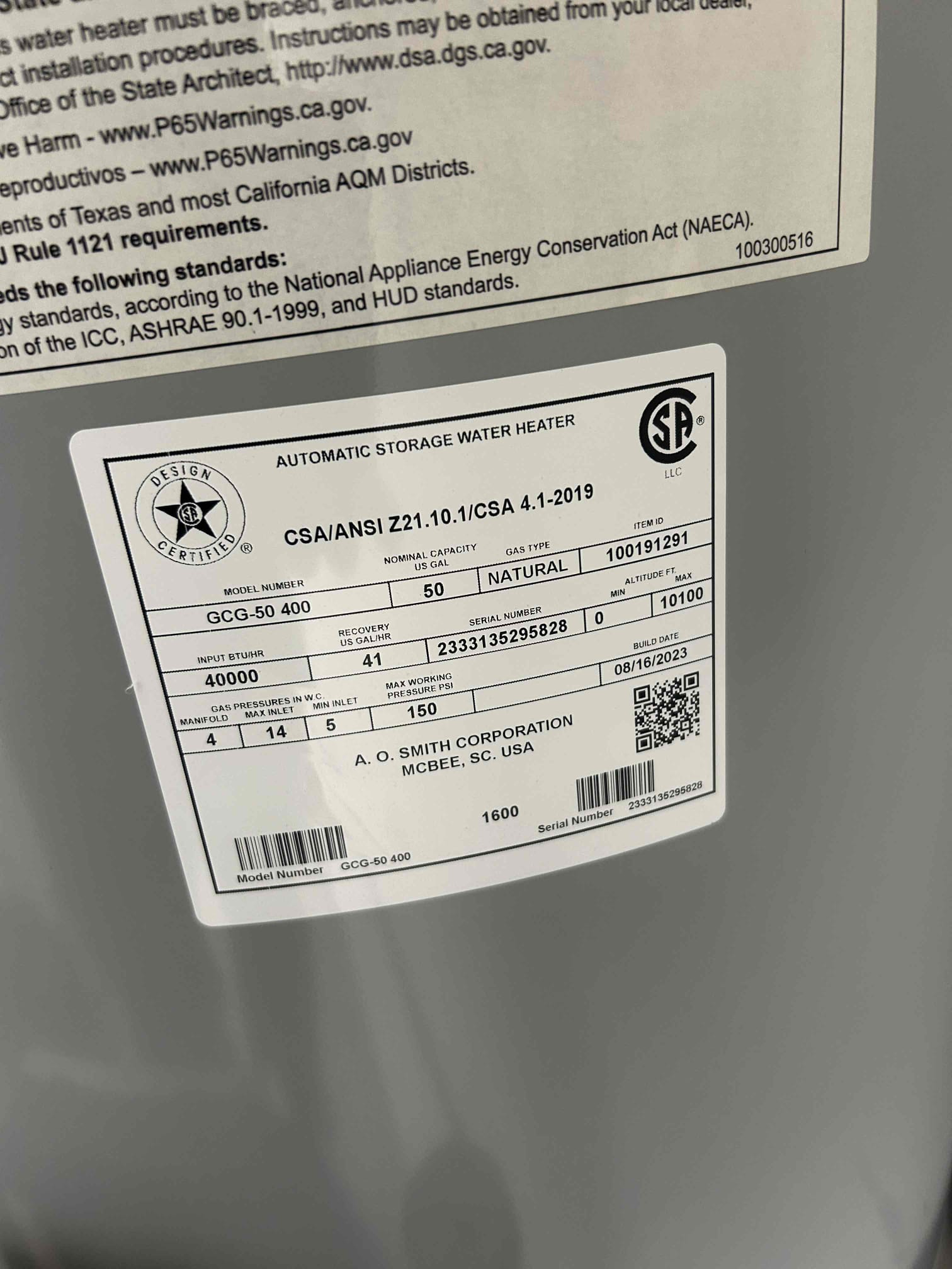 For this CUSTOMER, baby shower drain that is leaking into the trap. However, there is some water damage that I would recommend getting taken a look at before we begin work for cutting out the drywall and trying to locate the leak appliable water restoration will be coming out to take a look before we begin work. The pressure reducing valve also needs to be replaced is a doubleunion Cumbraco, I may need to re-pipe and replace the pressure reducing valve with a 25 AV at this time. The customer wants to see what the mitigation company says before proceeding with the replacement of the drain.