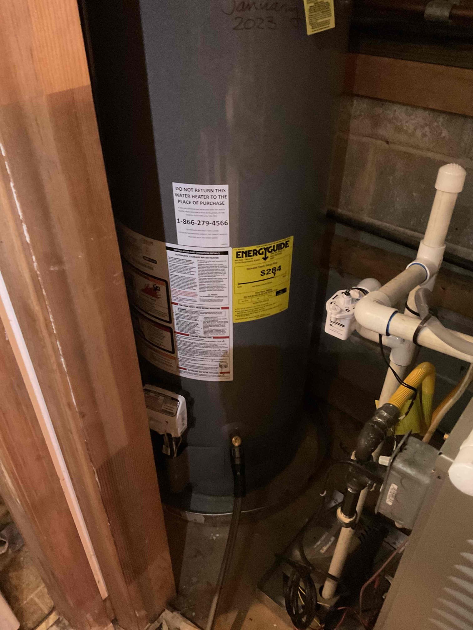 For the annual maintenance check for this customer, we flushed the water heater and we also did a scope of the sewer line set the water heater back to the correct temperature once it was flushed out properly drained did a full sewer scope of the entire line, didn’t notice any bellies or cracks or roots in the line went all the way down to the county line about 90 feet video is uploaded. I recommend getting the shower valve in the master bathroom replaced, just due to the condition of it however it is not necessary at this time. Also the master bathroom P-trap is an S trap and I recommend getting that replaced as well to bring it up to code compliance.