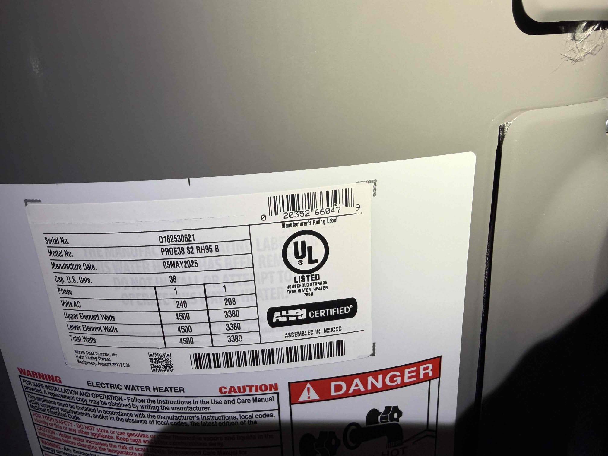 Supply and Install 40 Gallon Electric Lowboy Water Heater: Remove and disconnect existing water heater. Install new 40-gallon electric Lowboy model in the same location. Work includes setting a new drip pan (if pan fits in accessible space), installing a new thermal expansion tank to protect the plumbing system from pressure fluctuations, and replacing the existing shutoff with a new full-port ball valve on the cold water supply line for improved flow and serviceability. System will be thoroughly tested upon completion to ensure proper operation and safety. 



Warranty: This installation is backed by a 2-year labor warranty, covering our workmanship, and a 6-year parts warranty on the water heater itself. 

Note: Please be advised that Chen Plumbing will responsibly remove and dispose of the old water heater unless the customer provides written instructions to Chen Plumbing requesting the retention of the fixture/appliance. Customers acknowledge that once the old water heater being re