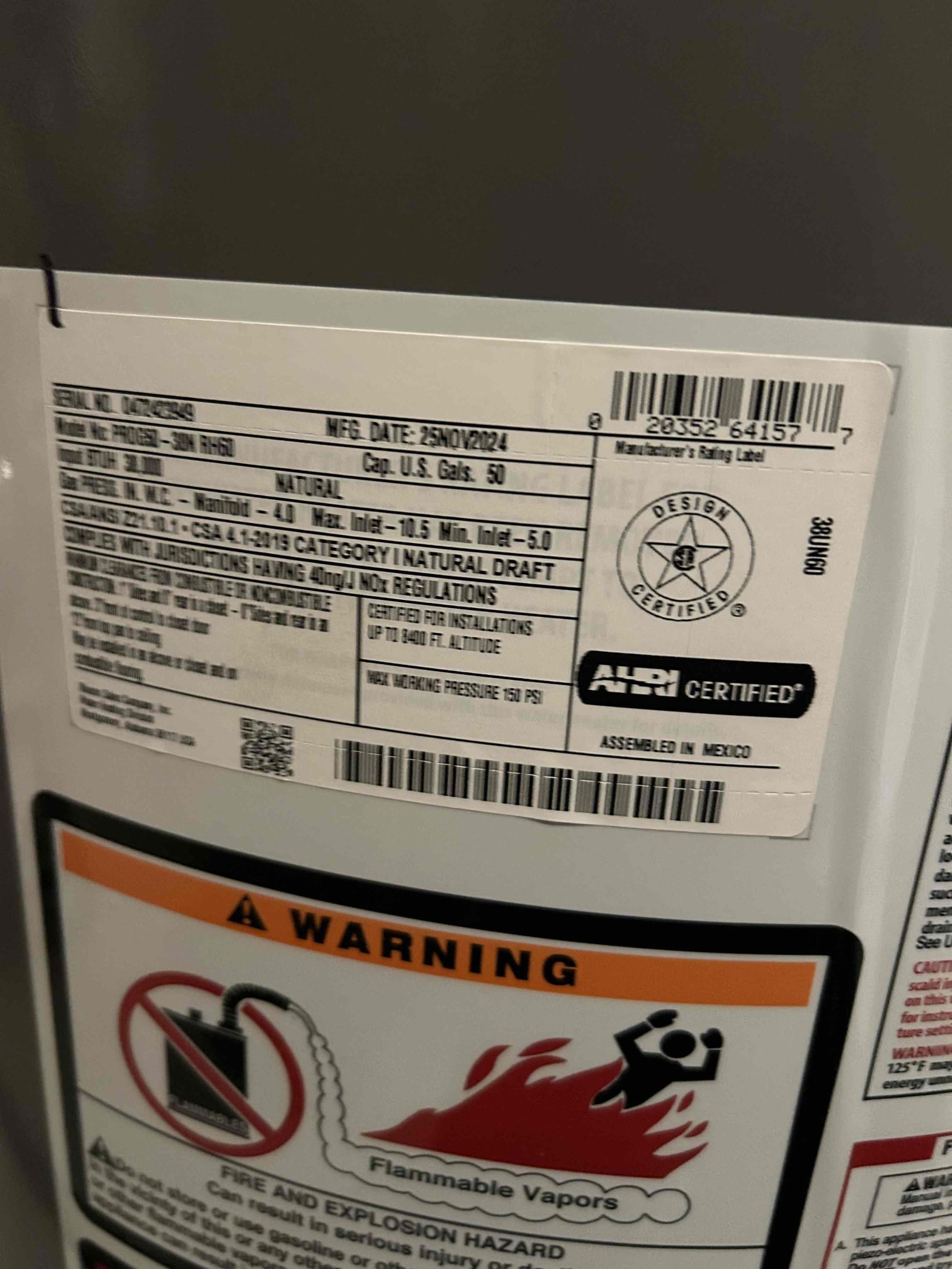 For this customer their supply line is leaking from the kitchen sink faucet, it is an integrated supply line, so therefore I am unable to repair the faucet. At this time the recommendation is to replace the faucet with a brand new one, the customer will be supplying the faucet and as a result we will be putting it in. Since it will be customer supplied there will be no warranty coverage. Water heater is in good condition and the pressure is at 60 psi. At this time no action is needed on that .