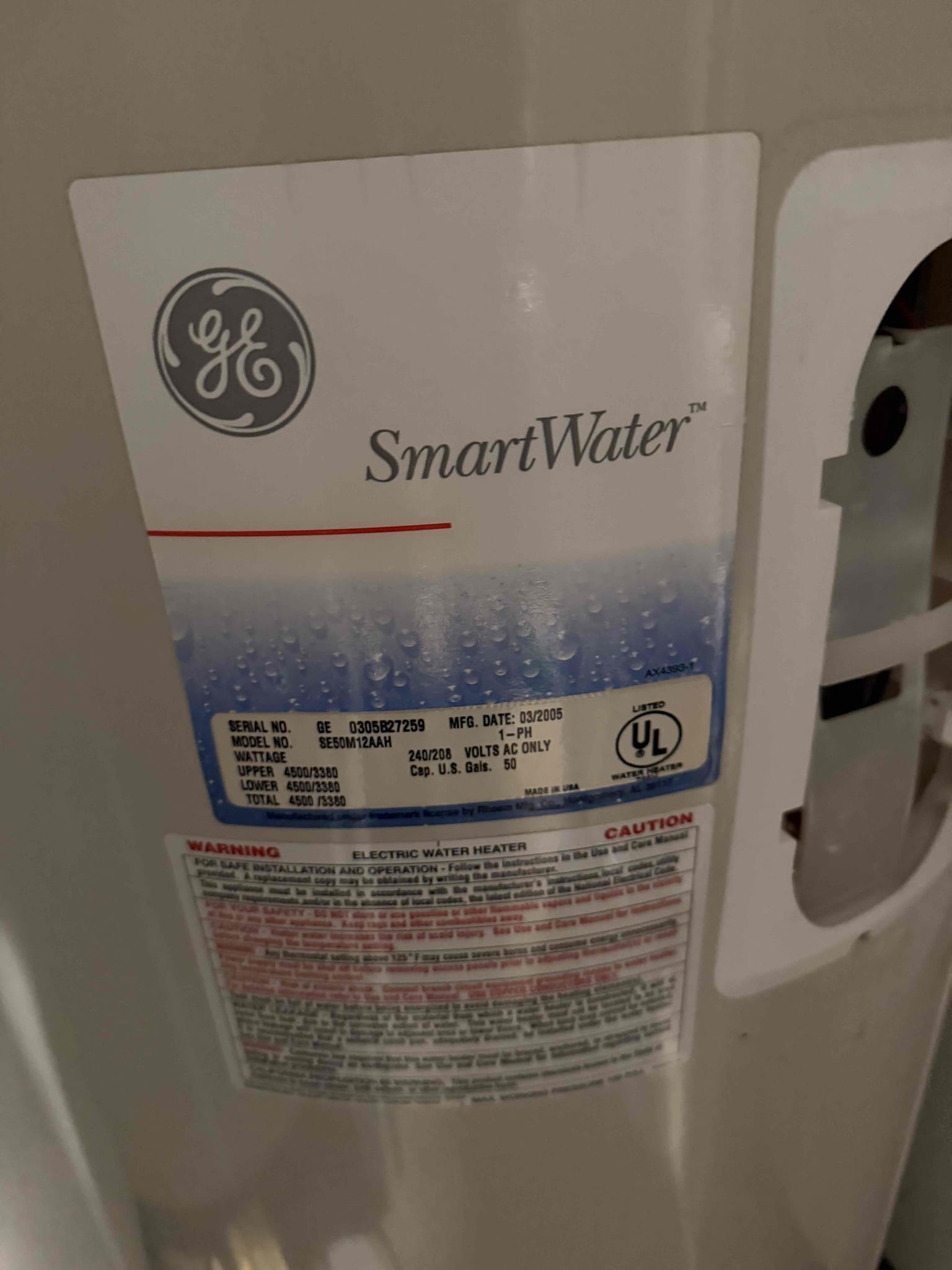 Gave customer estimate to replace 50 gal electric short and bringing it up to code