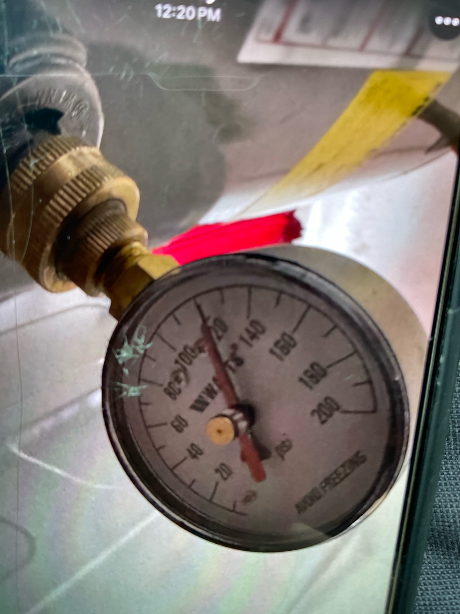 Customer needed a certificate of compliance form completed. Took a look at all plumbing fixtures and found that all fixtures are up to the water conserving  code. Also found that customer has high water pressure at 120psi and that thermal expansion tank has failed. Will send estimate.