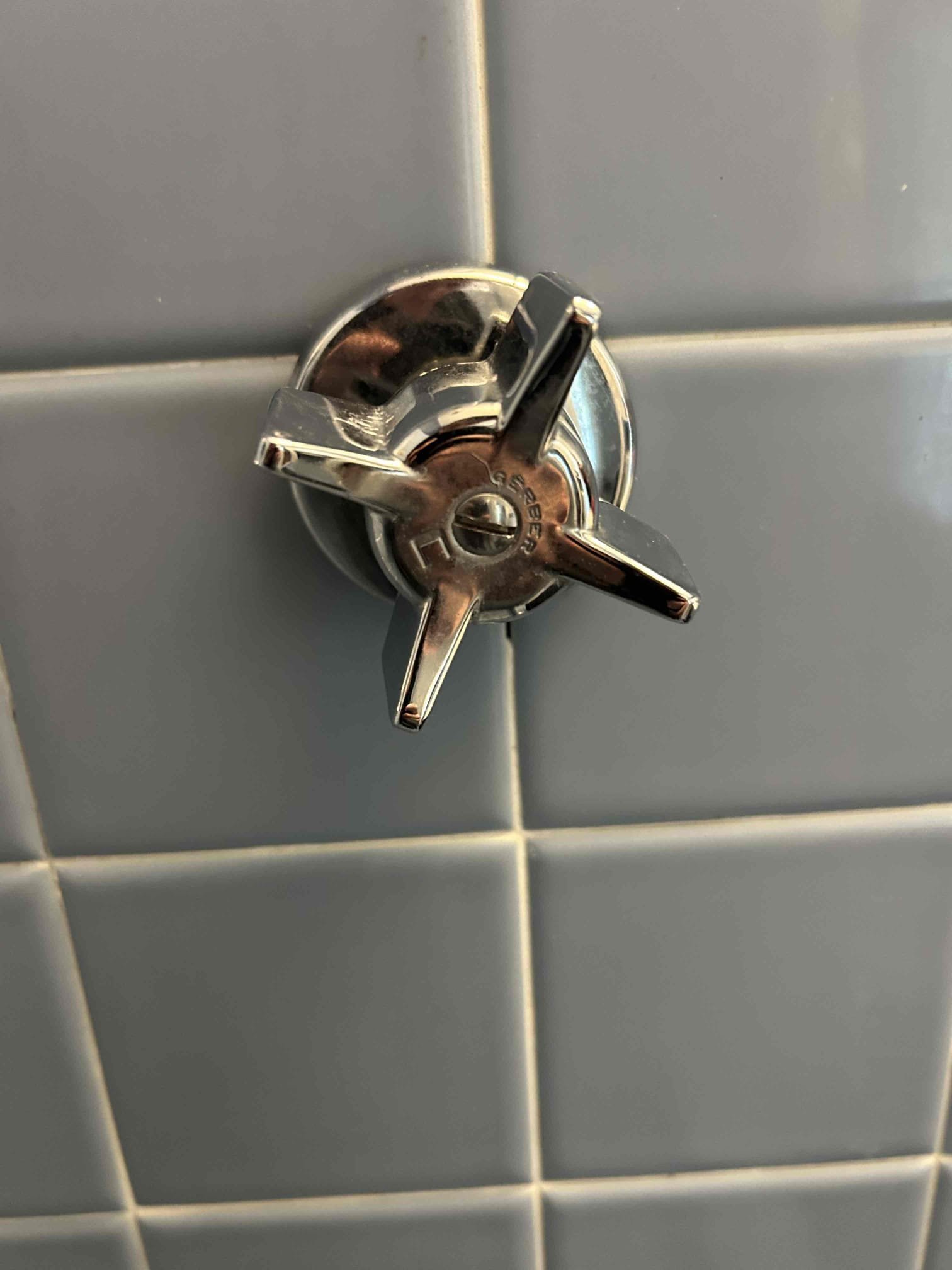 For this job it was to replace the hot and cold shower stems, I was able to successfully remove and replace the hot side with a brand new gerber stem, there is no further leak from that. However the cold side stem will need to be chipped away from the back side to remove the stem and reason is due to fact that mortar is blocking the the nut to get it out.  Y recommendation is to remove the drywall on the backside and chip the mortar from the back side and then replace the stem. At this time the homeowner wants to think it over and wait to do that. I am charging half due to the fact that I only did have of the Job. Water pressure is at 75 psi. 