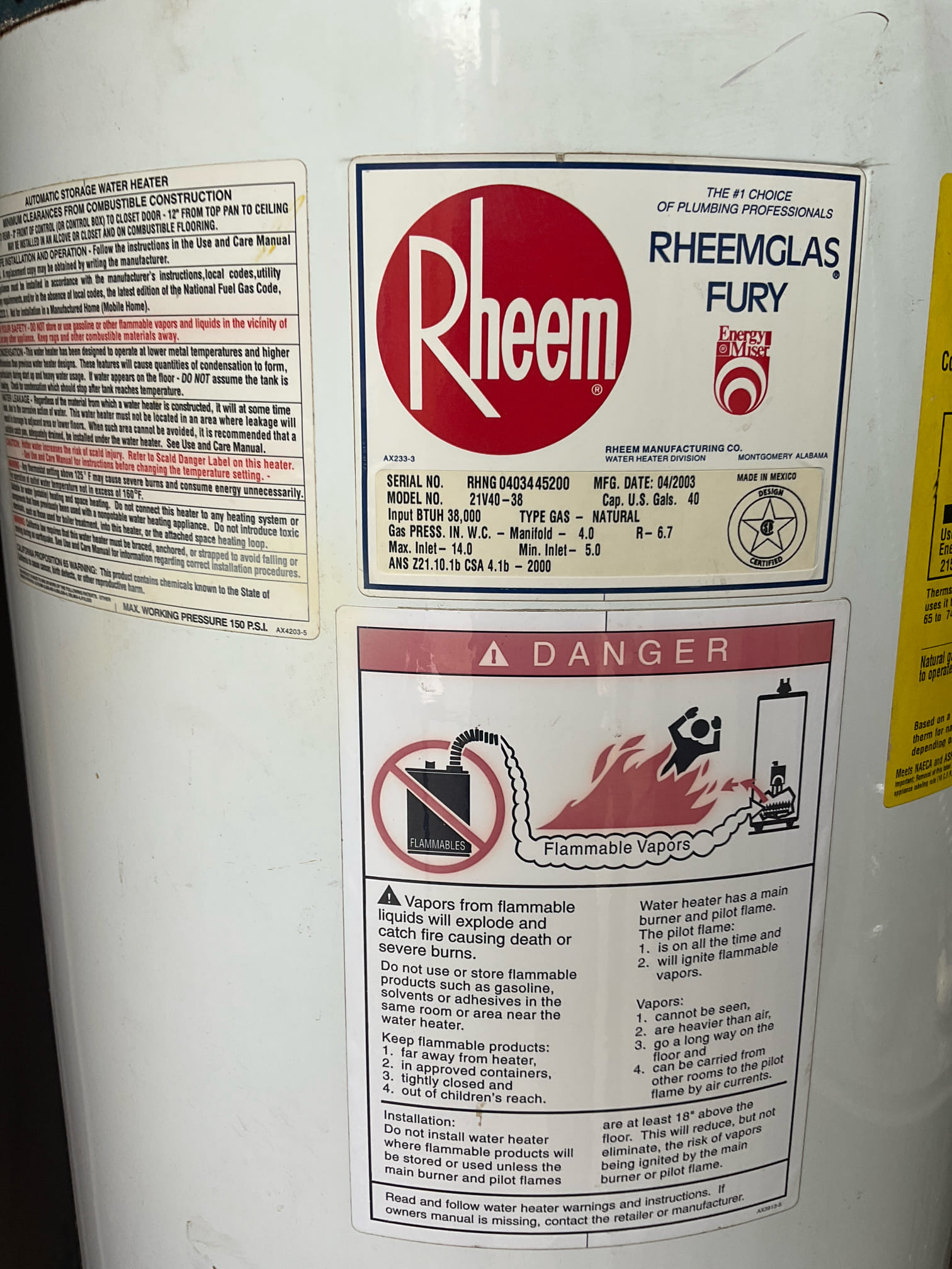 Quoted two jobs , new water line and water heater 