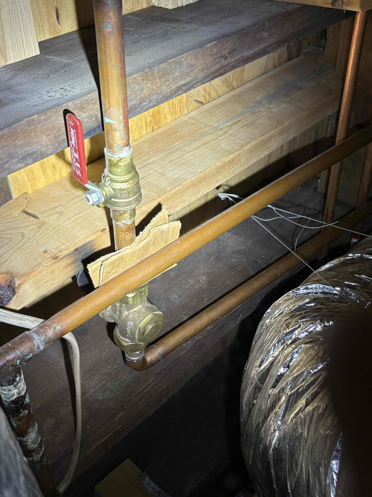 Client called us out due to some water hammer noises in the walls when washing machine was running. First thing we checked was the water pressure and it was perfect at 60 psi. Water heater is brand new and thermal expansion tank is good. With it being just at the laundry indicates to me there is no major issue, and best course of action would be replace the laundry box and shutoffs with new that have hammer arrestors, which would stop that nuisance noise. Client decided if it was not a major issue, they would not worry about it. Left estimate to do that work if client decides to move forward in the future. 

Waived service fee for good repeat customer.