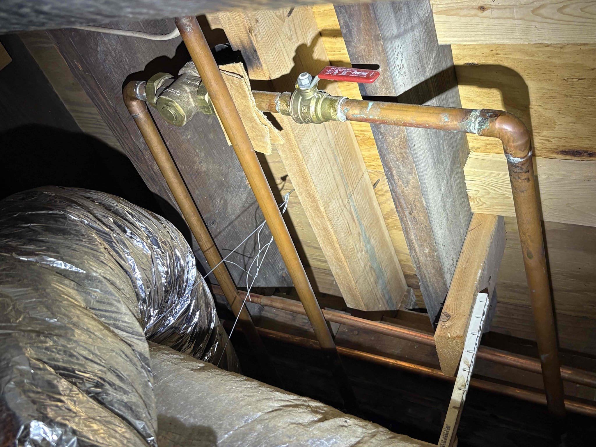 Client called us out due to some water hammer noises in the walls when washing machine was running. First thing we checked was the water pressure and it was perfect at 60 psi. Water heater is brand new and thermal expansion tank is good. With it being just at the laundry indicates to me there is no major issue, and best course of action would be replace the laundry box and shutoffs with new that have hammer arrestors, which would stop that nuisance noise. Client decided if it was not a major issue, they would not worry about it. Left estimate to do that work if client decides to move forward in the future. 

Waived service fee for good repeat customer.