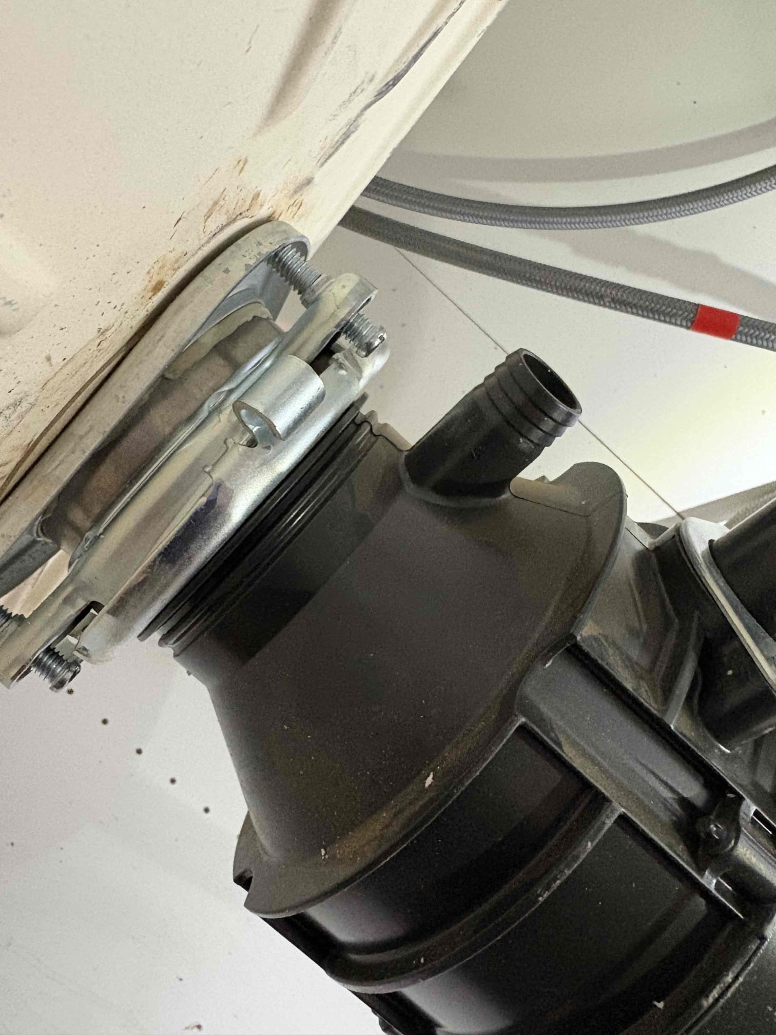 Client called us out due to the garbage disposal in the kitchen no longer working and leaking. We removed old disposal and replaced with new 1/2hp badger garbage disposal with new mounting bracket. Once all connections were made, tested. No issues. 

1 yr warranty 

Charged card on file per client request. 