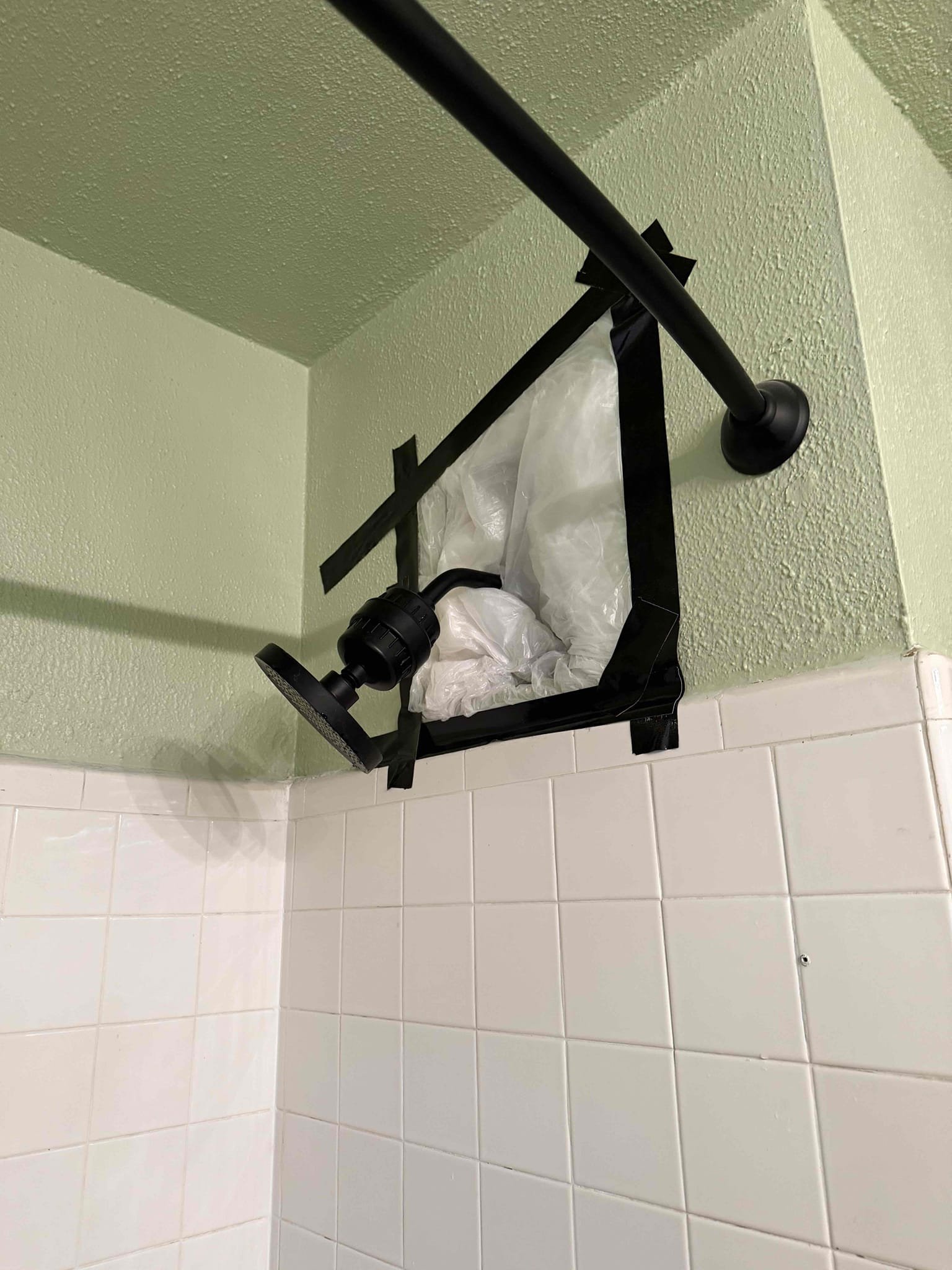 Returned and finished backfilling water line after inspection. Also customer wanted us to install customer provided shower valve. Shut water off to home and cut out existing shower valve. Installed customer supplied shower valve. Turned water back on and tested. No leaks present at this time. Also had to cut Sheetrock for shower head and let customer know that we are not responsible for Sheetrock repair. Caulked around trim and cleaned up work area.