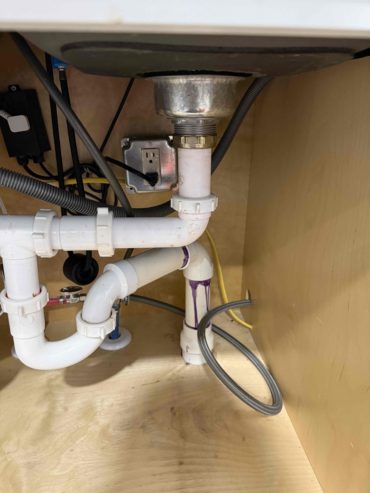 Basket strainer leaking upon arrival. Customer stated the basket strainer has a slow drip. Informed customer we could replace the basket strainer. Gave customer estimate, customer approved estimate. Installed new basket strainer. Filled up sink all the way and let drain to check for leaks. Found no leaks. Basket strainer is no longer leaking. No leaks upon departure 