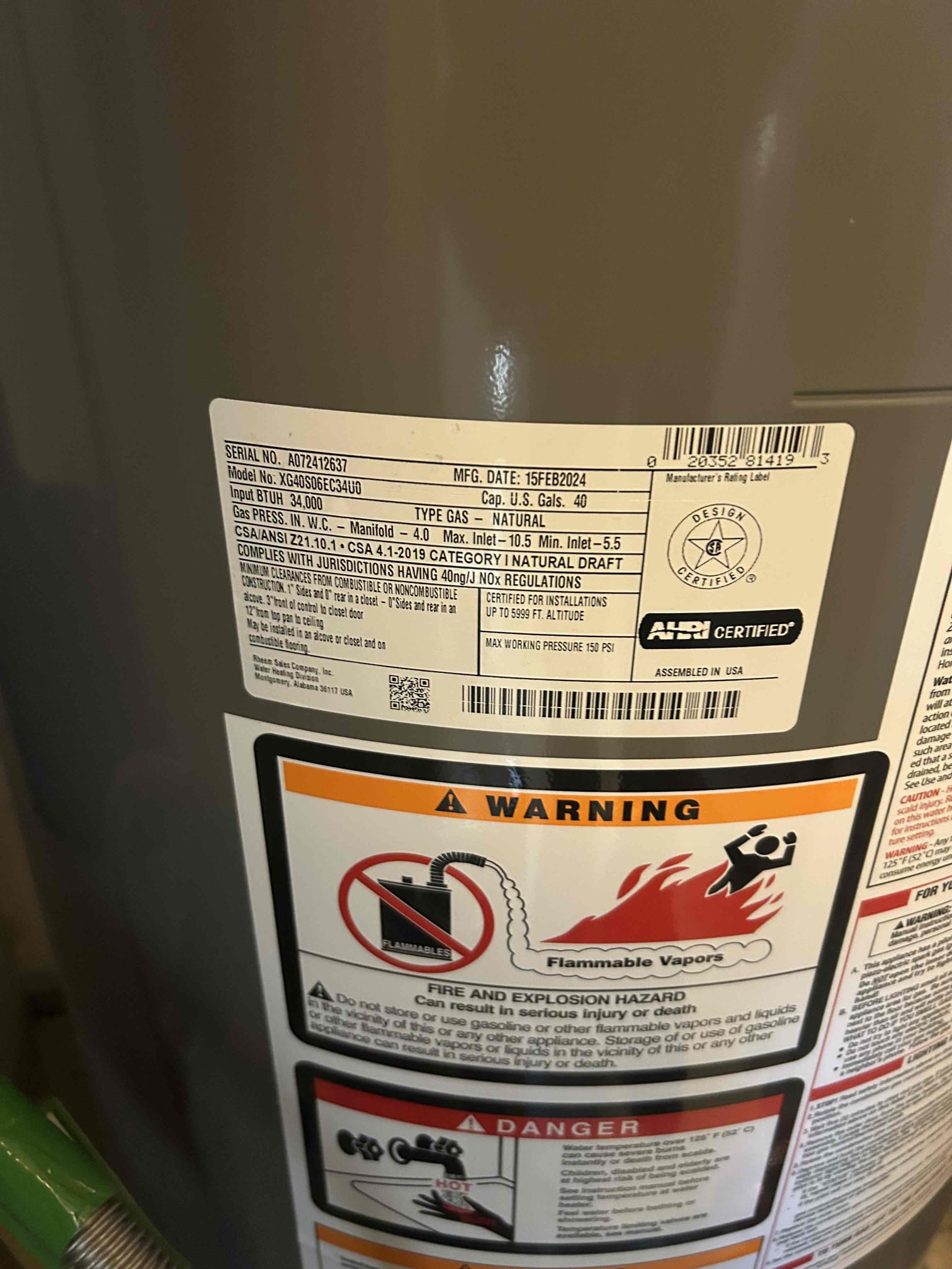 Customer has a water line that was piped into the hot for the fridge and needs to be piped on the cold waterline and it needs to be repipe for the hot and cold water lines. The three handle valve needs to be either rebuild and or replaced to a single handle valve with a cover plate. Customer paid $49 cash. For the service fee. Water heater is new and water pressure is 45 psi. Customer will reach back out on what they would like to do.