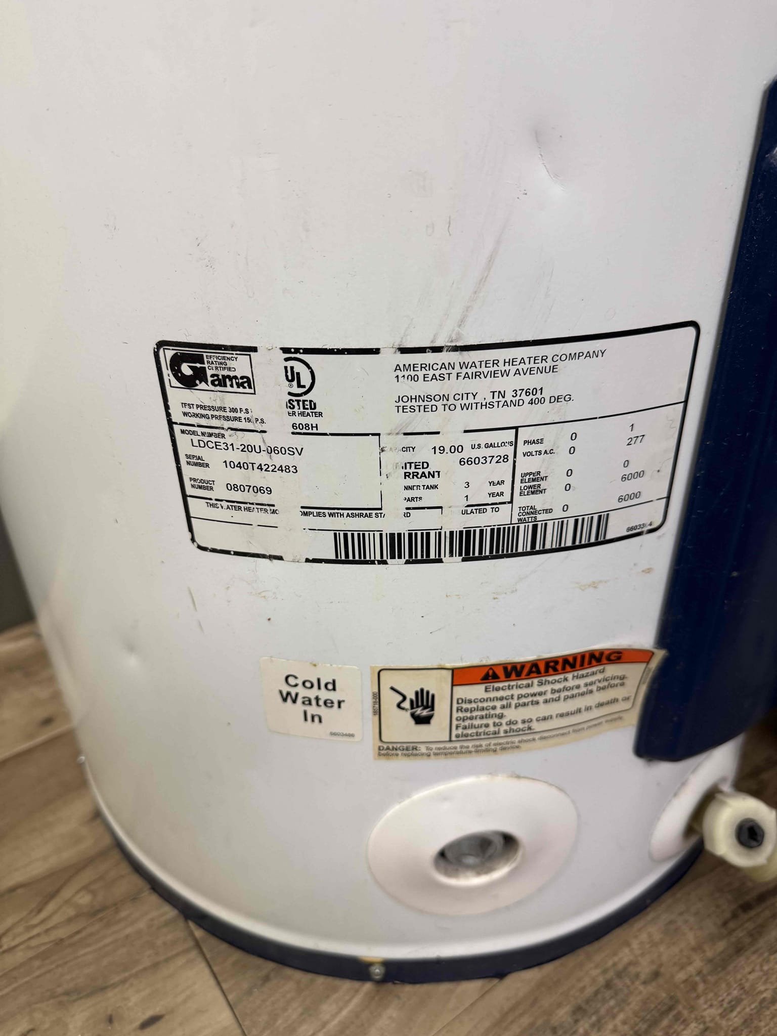Water heater not working upon arrival. Customer stated the water heater has not worked in 2 weeks. After looking noticed a commercial grade low boy water heater and the breaker inside the unit was tripped. Informed customer we could replace the water heater because the breaker will trip again. Gave customer estimate, customer approved estimate. I collected half for a deposit to order the water heater. We will be out Thursday to complete the job