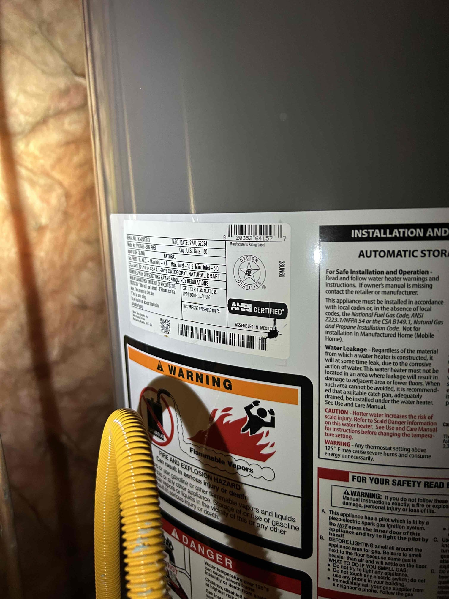 Looked at all the faucets with a thermometer to determine what the temperature of the water is. Looked at 7 faucets and they read between 125-130 f* there are no problems that I can see.