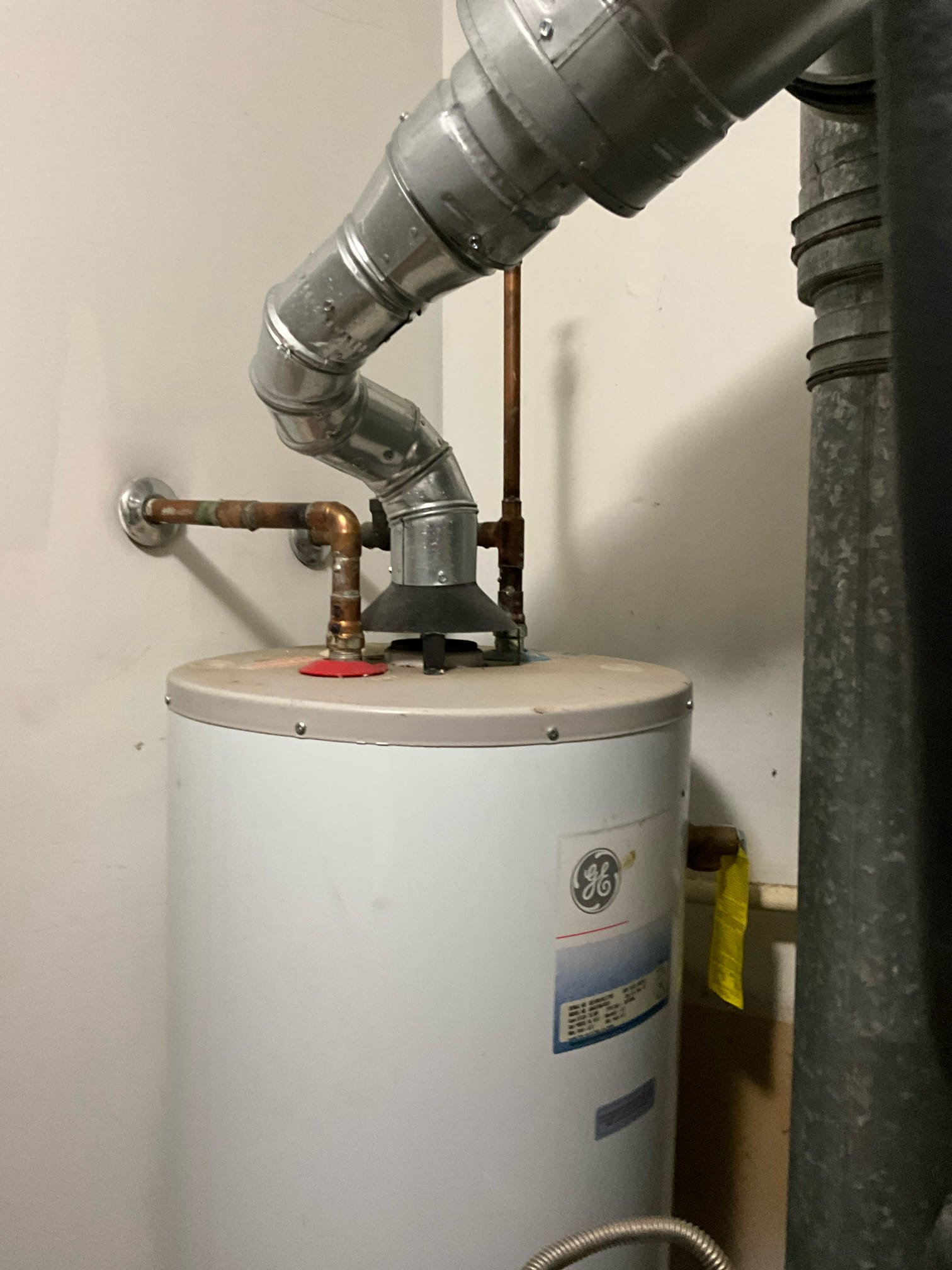 Call to provide estimate for water heater replacement.

Arrived and met with Pat. She has a 15 year old gas 40 gallon water heater. 

The new water heater will need a thermal expansion tank and mounting bracket, shut off valve if possible, drip pan, T&P drain line, and new sediment trap gas assembly.

Estimate has been provided.