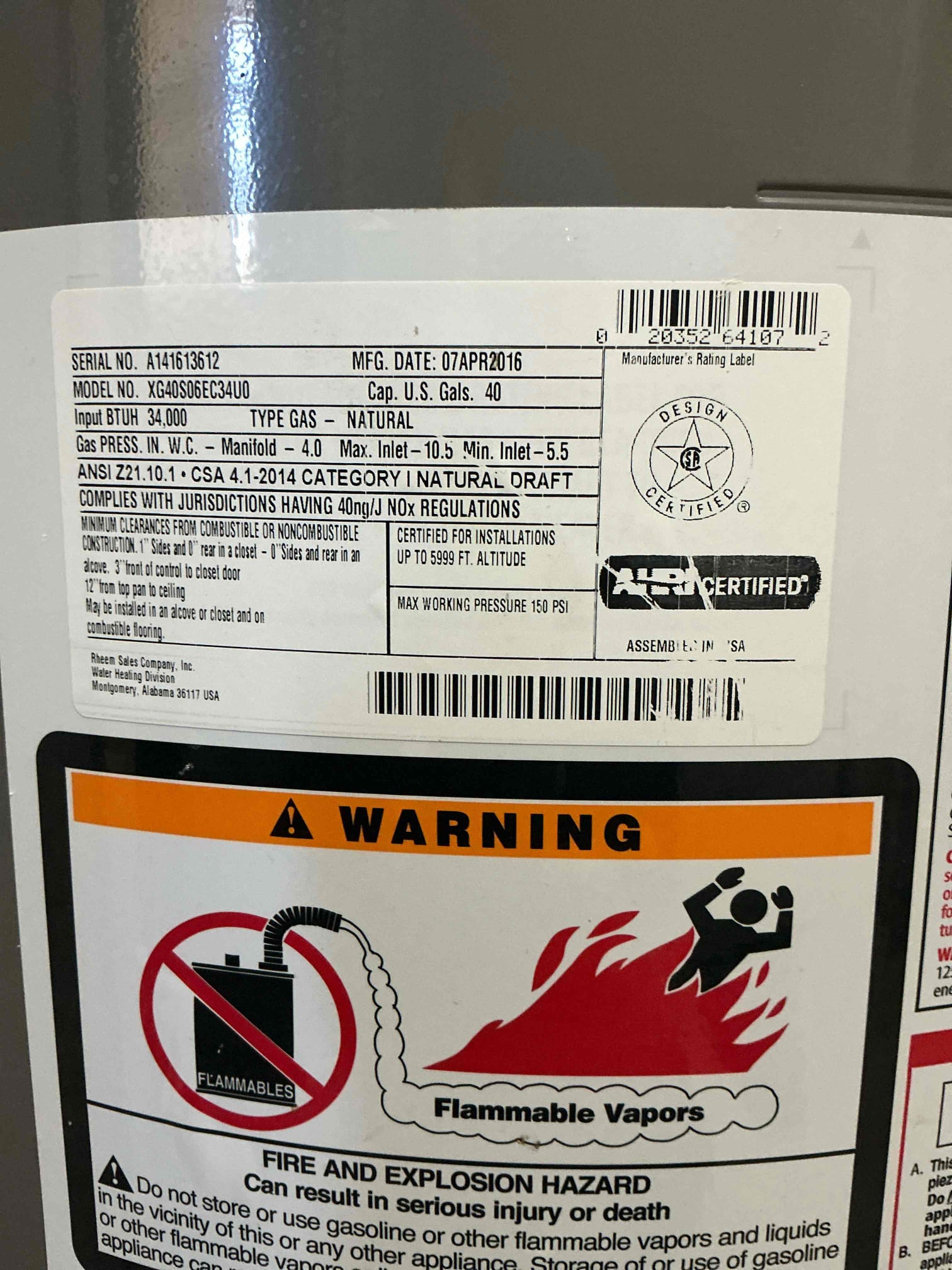 Came out to assess a couple plumbing issues In the home. An old cast iron drain pipe backed up and flooded out the laundry room causing some damage. Also, the nat gas water heater has failed and is leaking after being flushed by another person, tank is 8 yrs old and had never been flushed before then. Gave estimates to address all issues we found in the home. Client is going to look over our estimate and let us know tomorrow. 

Waived service fee. 