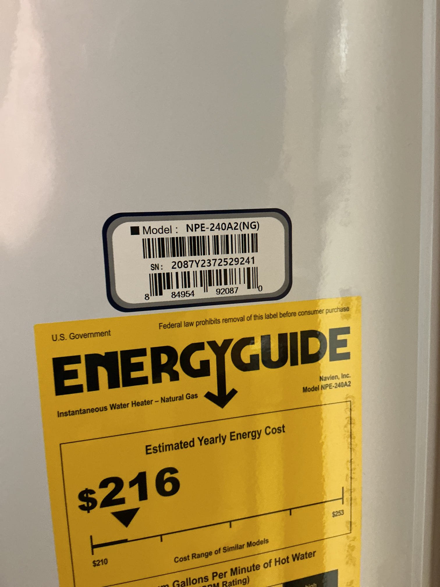 Customer had tankless water heater needing to be flushed. Flushed system for 45mins with solution to clean system. Also did a minor check in the area for smell of gas, while heater was flushing. After flush cleared system from solution and ensured heater was functioning properly. Gave customer options for further investigation of potential gas smell. 