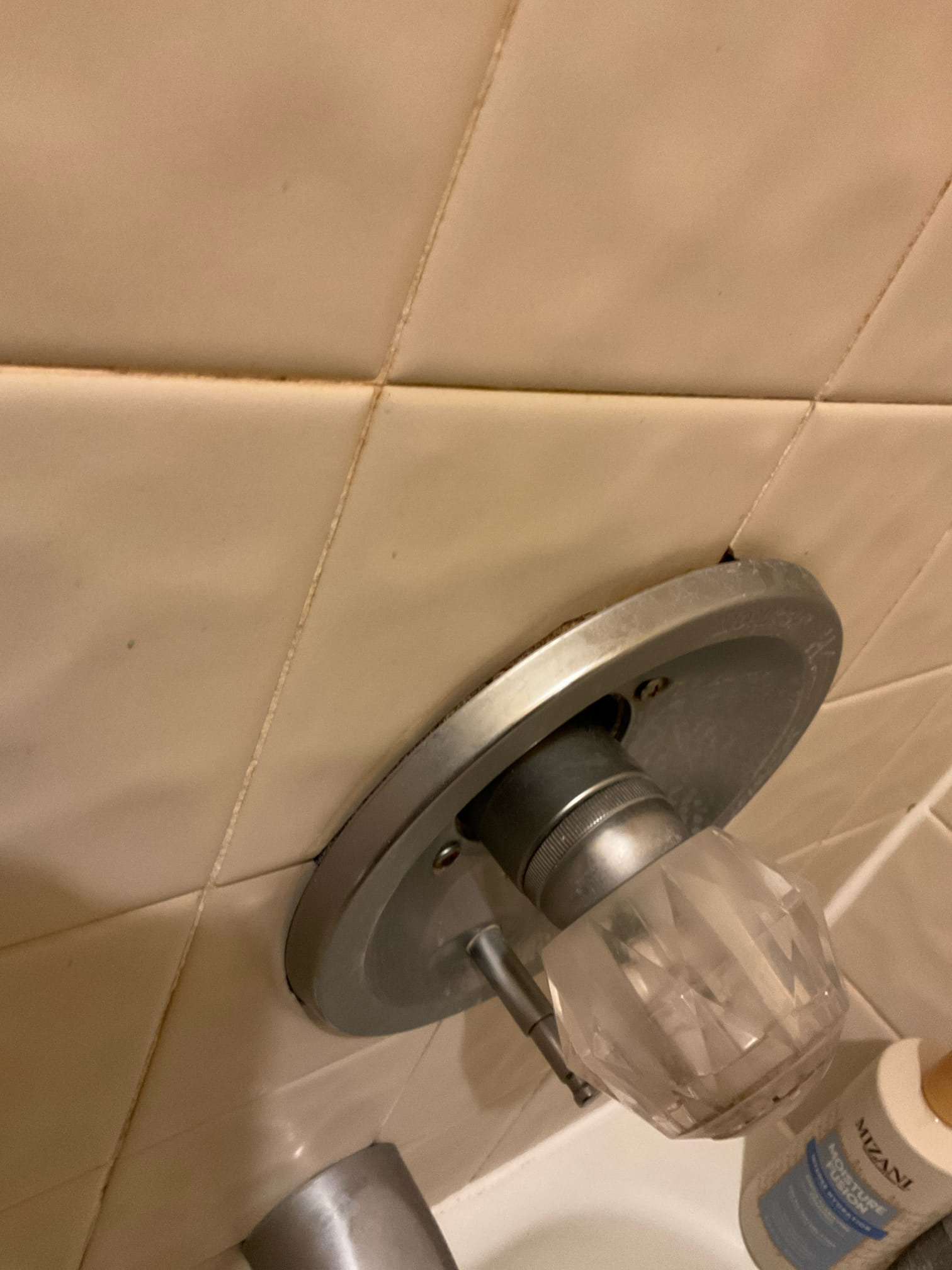 Customer stated that there was a leak coming from bathroom upstairs into bedroom down below. Went upstairs to bathroom and found that shower valve cover plate wasn’t properly secure to shower valve and also was missing a piece. Also noticed that hole cut for shower valve was too big for trim to cover, which may allow water to go through. Attempted to tying down, screws for cover plate, but shower valve is crossed threaded. Recommended to customer to have shower valve replaced. To get access to shower valve will either a have to remove vanity or be cut out a section of tile. Will send an estimates to do so. Also gave customer referral for drywall. Wasn’t able to put cover plate back onto the shower because of the stripped shower valve. Stated customer to best use a different shower in the house.

If any work is completed within the next 30 days, there will still be a $55 credit