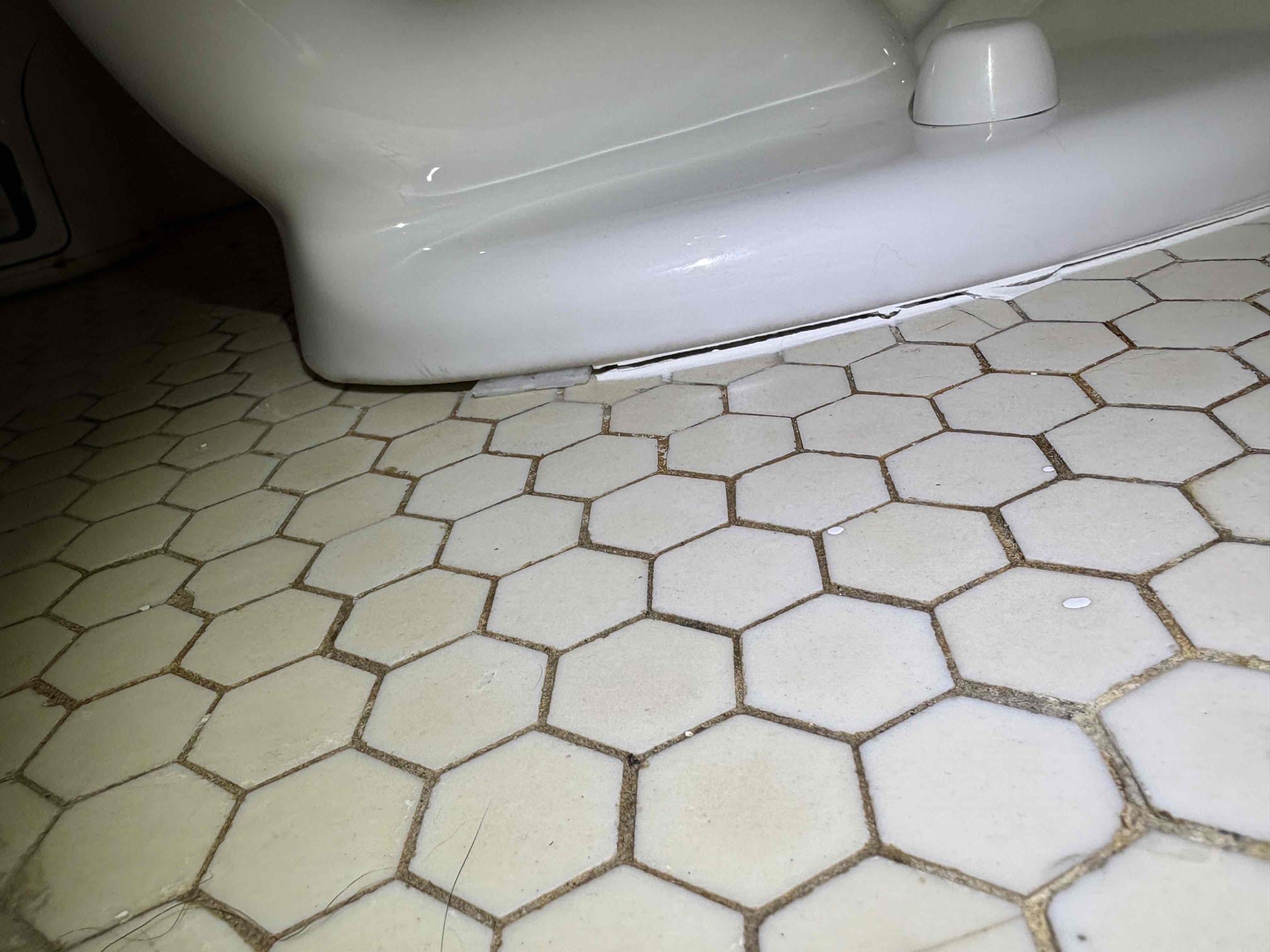 Client called us out due to our recently installed toilet rocking. In original install we had put a toilet shim sticking out the back of the toilet to prevent that issue. It was missing causing the toilet to rock. I got a new shim and cut it to where it doesn’t stick out from under the toilet so it doesn’t get removed again. 