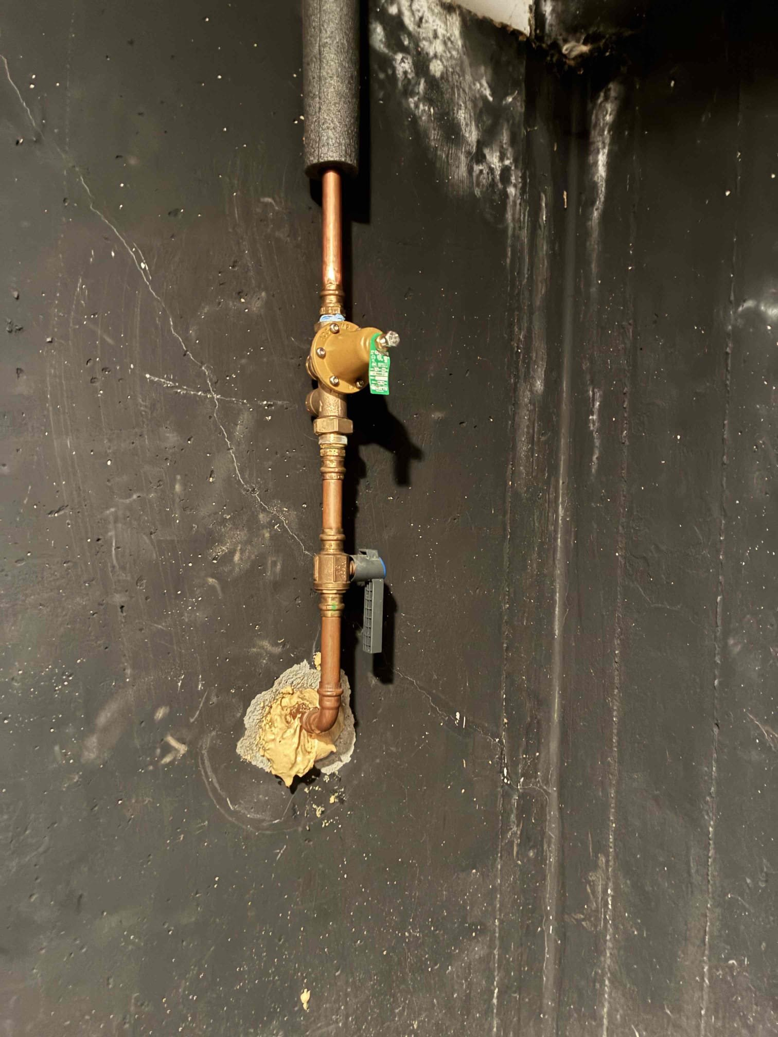 Customer had 50 gallon gas water heater leaking in basement. Also found pressure to be above max pressure rating for house gave customer options to replace items in order to fix issues. Replaced PRV and replaced water heater with AO smith heater Customer preferred to have. After install checked all areas for leaks in proper function pressure is now set at 60 psi