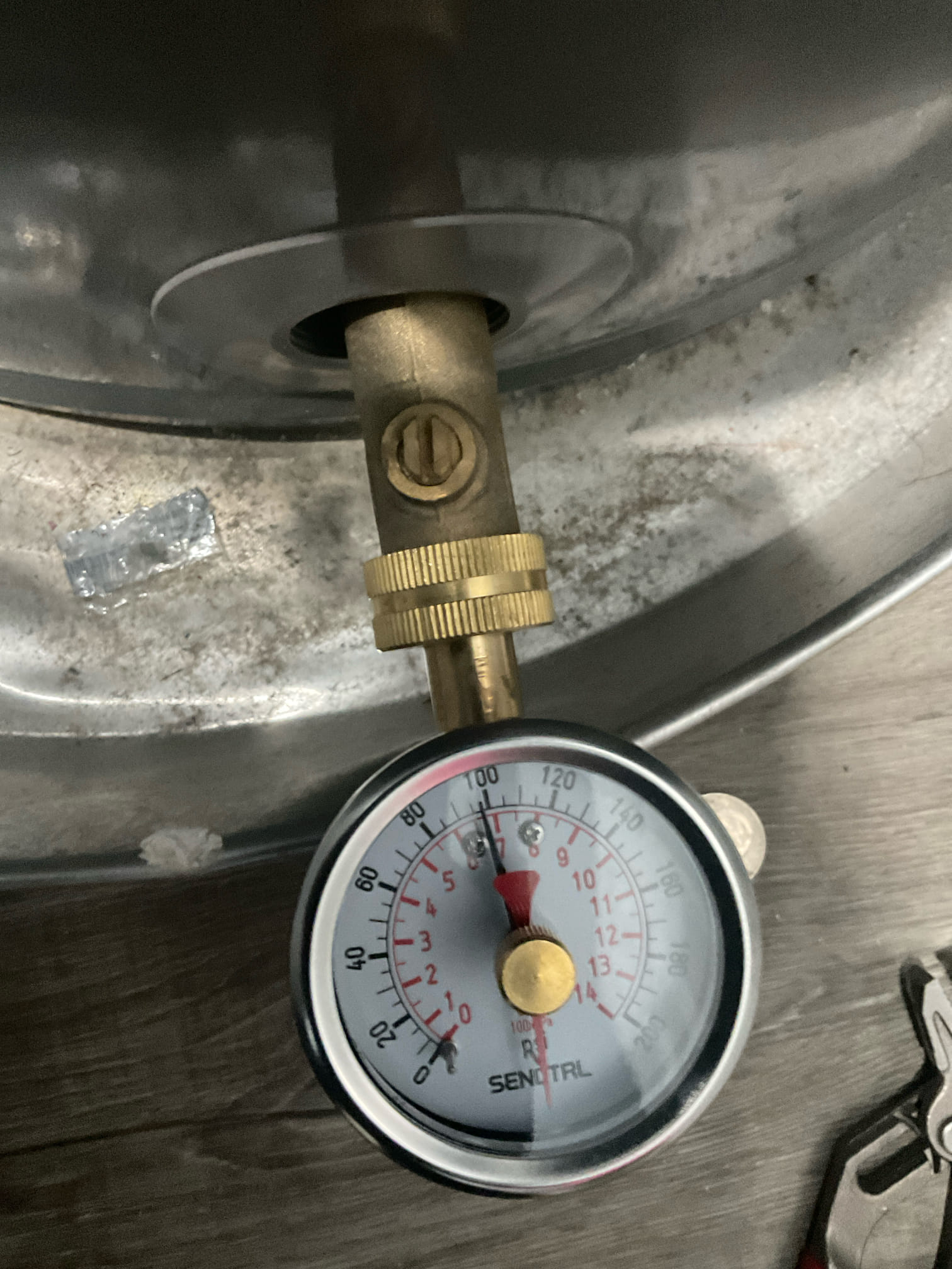 Checked water pressure, found at 100 psi , need new Prv and expansion tank with bracket , emailed quote to Mr Patel 