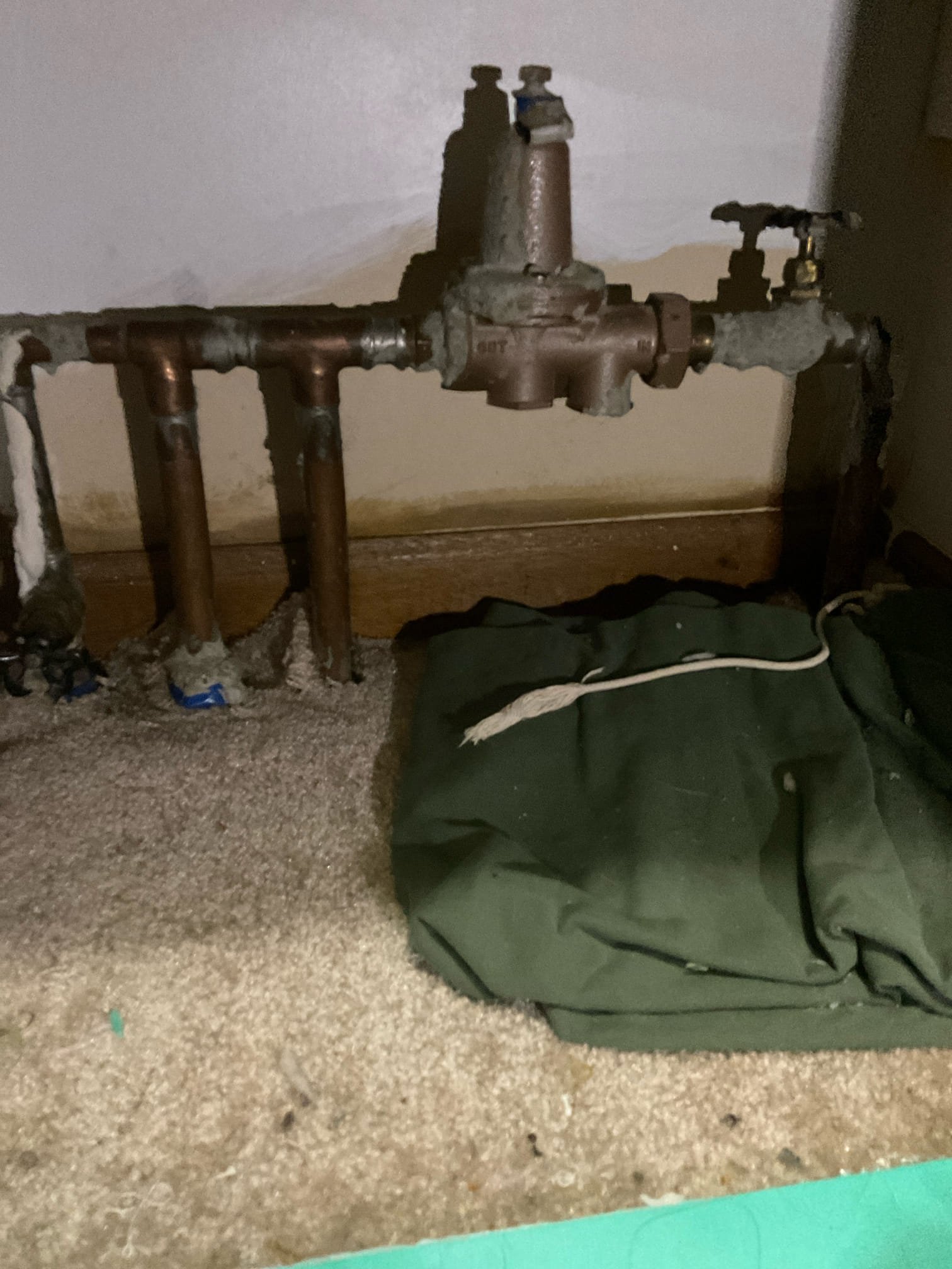 Replaced leaking water heater with 50 gas Rheem , expansion tank , new gas and water shut off valves installed ,  replaced main water shut off valve and Prv .