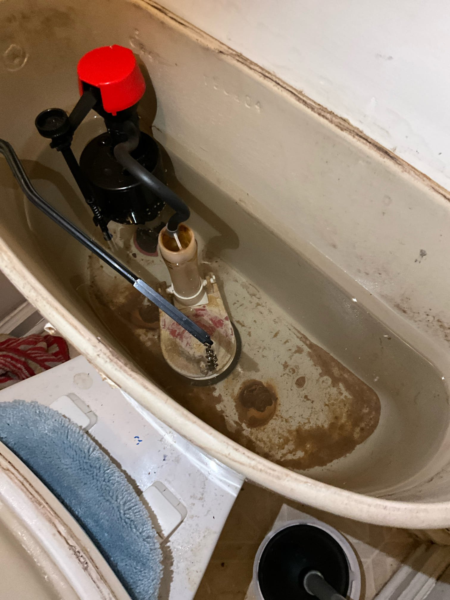 Call for running/leaking toilet.

Met with Musa and he explained that the toilet has been running and dripping water in the master bathroom. 

I inspected toilet and found the fill valve was broken and spraying water. Water was being sprayed at toilet handle, and on lid, resulting in drops under toilet. Shut off valve didn’t work. Also checked kitchen faucet at Musas request. Faucet is a builder grade faucet and is leaking from housing. Checked pressure and found it to be over 80psi. 

I provided options for repairing and replacing prv, toilet, and faucet. Mr. Musa elected to repair toilet today. I replaced toilet fill valve, supply line, and replaced shut off stem. Slowly pressurized house and checked for leaks. I still encourage replacement options for builder grade fixtures and toilets, as the age and condition of the rest of the components is still a concern. Because of deteriorated components, we can only offer warranty on our work. The high water pressure may cause damage to inst