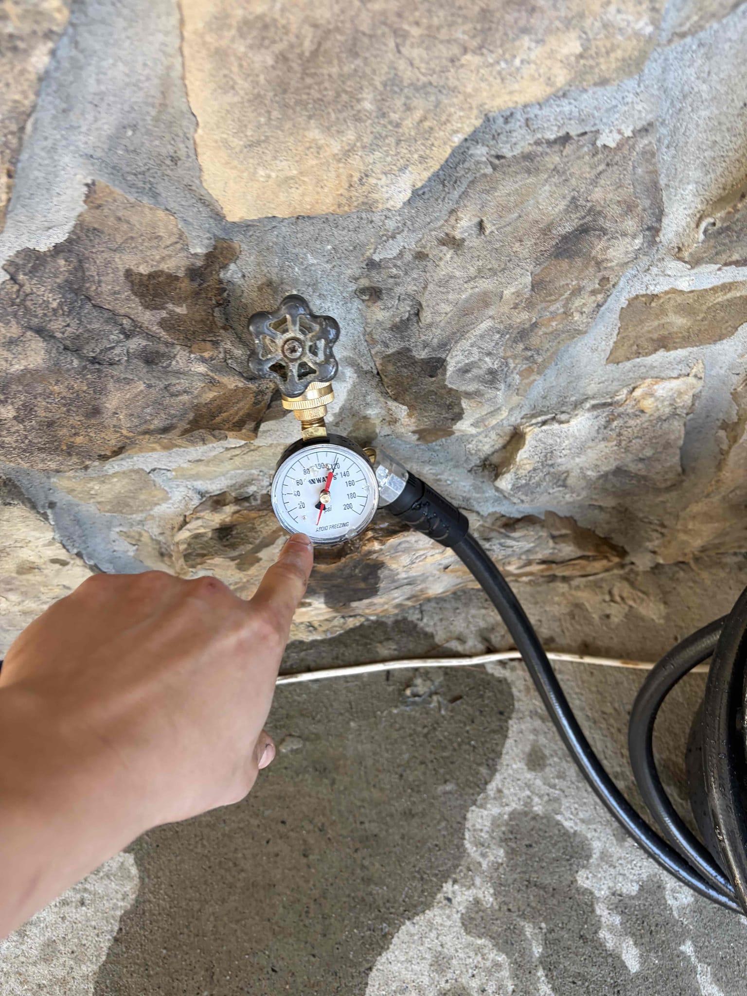 For this customer, their hot side knob started to come off needed to be re-tightened however it was a special three handle design and it wasn’t just the screw was the issue so therefore they did a basic troubleshoot to figure out why I was doing it and figure out tighten everything back together Once complete no leaks. CUSTOMER is all set to use their tub shower combo as they wish. Water pressure is inaccurate. Their water heater is from 2014. It’s gonna need to be replaced at some point. No further issues at this moment customer paid via check. 