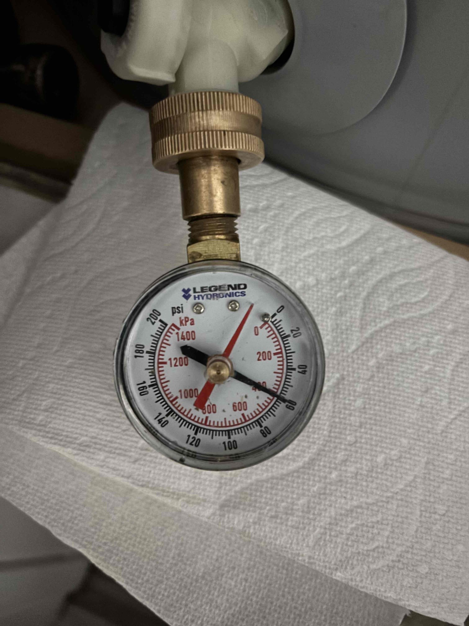 Water line leak upon arrival. Customer stated he noticed water coming from both sides of the driveway and from the crack in the middle of the driveway. After digging by the shutoff noticed pvc piping in the ground. Informed customer the leak was most likely under the driveway and we would need to bust the concrete up to find it and repair it. Also gave customer option to replace the entire line including the inside piping that was necessary to connect back to the PRV. 