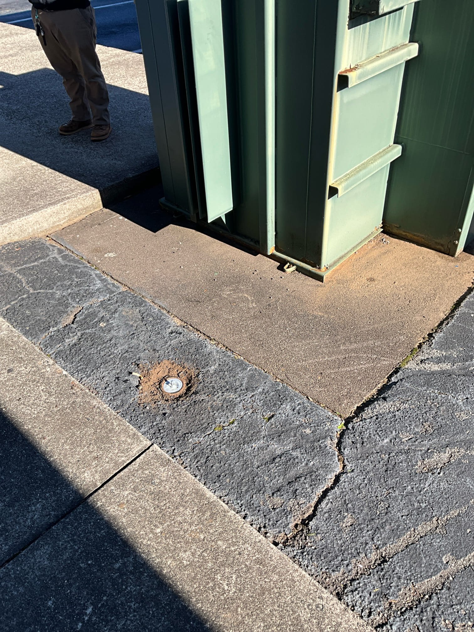 Customer had a large amount of water backup into utility room. Neither bathroom group was draining properly. Ran camera from pvc cleanout in the utility room. Camera wouldn’t push past about 30 feet out. Found a cleanout in parking lot by front door. Ran camera a cleared soft tissue stoppage a few feet in front of the cleanout. The whole building drained. Ran camera further out and found that there is a slight negative separation in what appears to the concrete pipe about 30 feet away from the cleanout. This isn’t where the stoppage occurred, but if any future stoppages occur, then more permanent solutions for the health of the buildings drains may need to be explored. Water is draining properly now. Ran multiple fixtures to ensure flow from camera in the front Cleanout. 