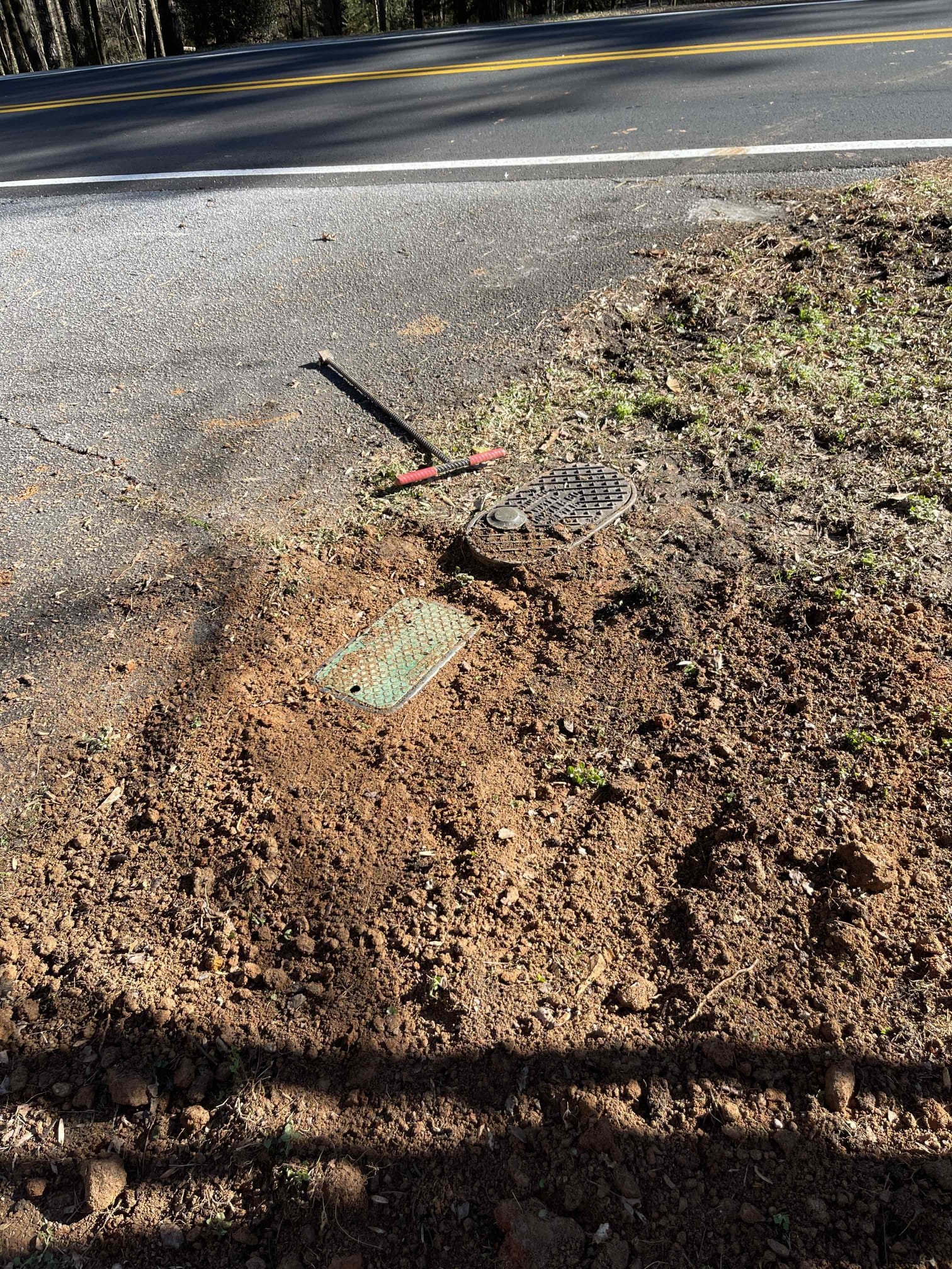 Replaced water service from meter to house and through foundation wall. Subcontracted boring service to bore 1.5” sleeve from meter to foundation wall. Ran 1” pex pipe through the 1.5” sleeve. Ran 1.5” pvc sleeve thro7h the foundation wall and ran water service through it. Sealed foundation penetration with hydraulic cement, spray foam, and a layer of flex seal. Spray foamed both ends of the sleeve to keep dirt out and made it visible inside valve box. Installed new ball valve in an accessible location inside the basement and secured the piping to the wall. Installed ball valve after the meter inside a valve box. Fully pressurized line to ensure no leaks. Confirmed no active flow at the meter. Backfilled removed dirt and graded to surrounding yard. No further issue at this time. 5 year warranty on full length of water service. Left valve inside the home closed as the house is vacant at this time. Thank you for choosing Chen Plumbing!