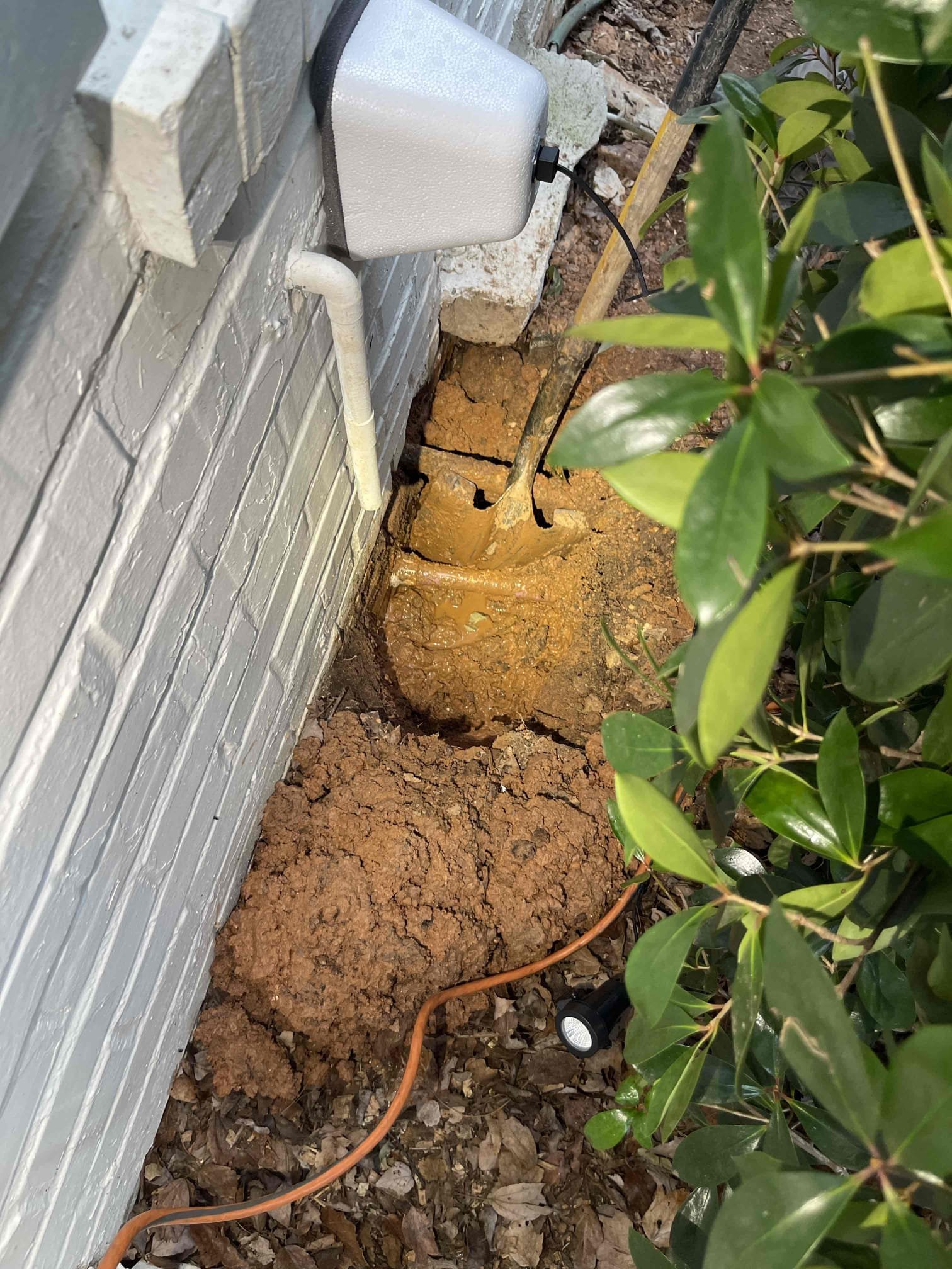 Left quote to repair/replace water service. PVC water service has broken inside the foundation wall. Also left quote to replace the water heater as it is 10 years and has visible signs of a past slow leak. 