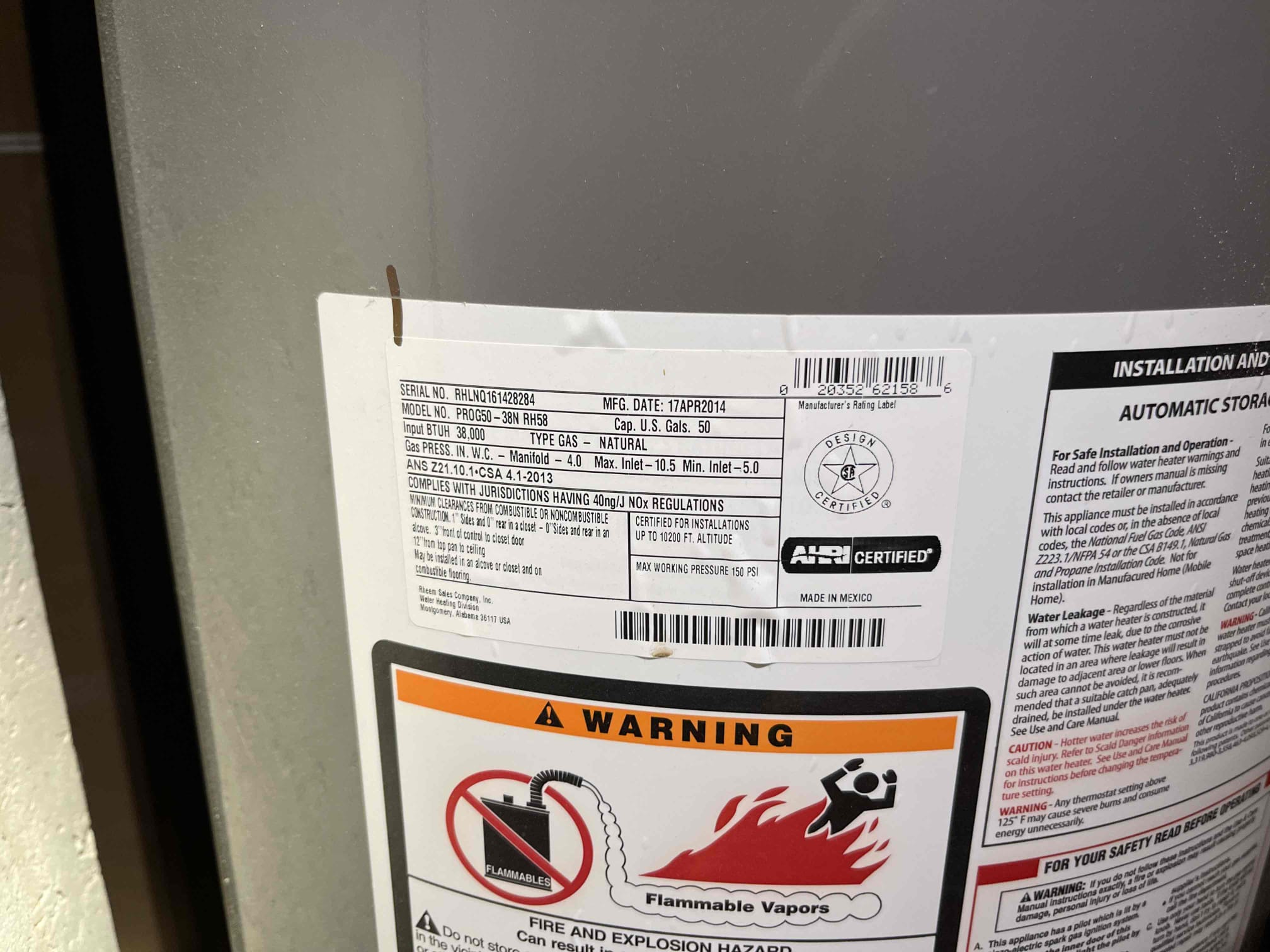 Came out for toilet making a weird noise. Found the stop valve was worn out and wasn’t fully open. Toilet had worn out internals. Customer elected to replace the toilet with an Elongated chair height bowl. We replaced the stop valve and toilet. When going to turn the water on I noticed the PRV had a slowly rusty leaking coming out of the top stem and bell. Customer elected to replace this as well. Installed new 1” Watts 25 AUB PRV. Adjusted PRV to match original pressure in the house. Left quote for water heaters as they are 12 years old. 