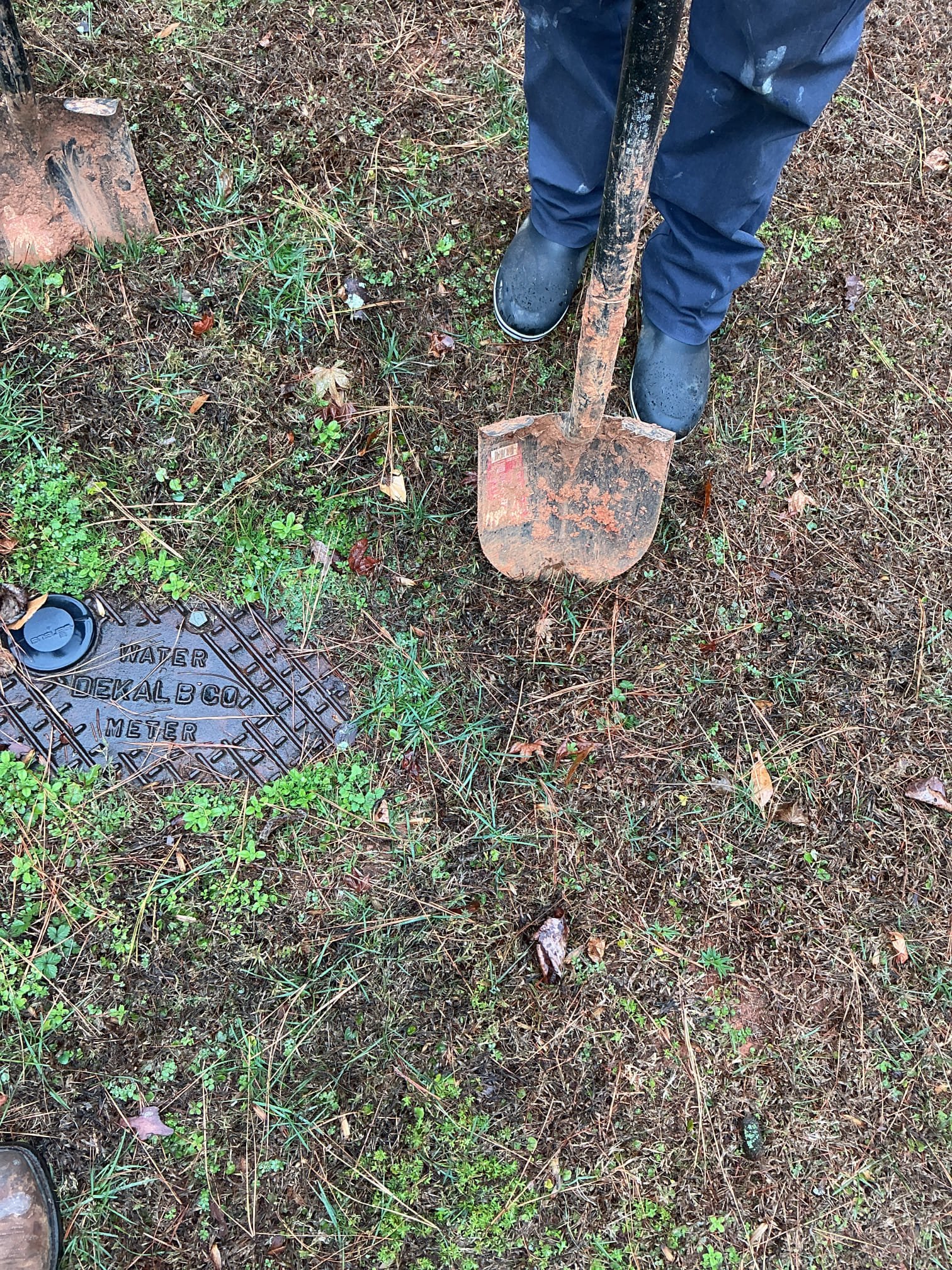 Customer wanted to take a look at a few items gave options for repairs/replacement. Customer also wanted us to dig down to identify material for water service found material to be 1 inch soft copper, which comes through penetration for home.