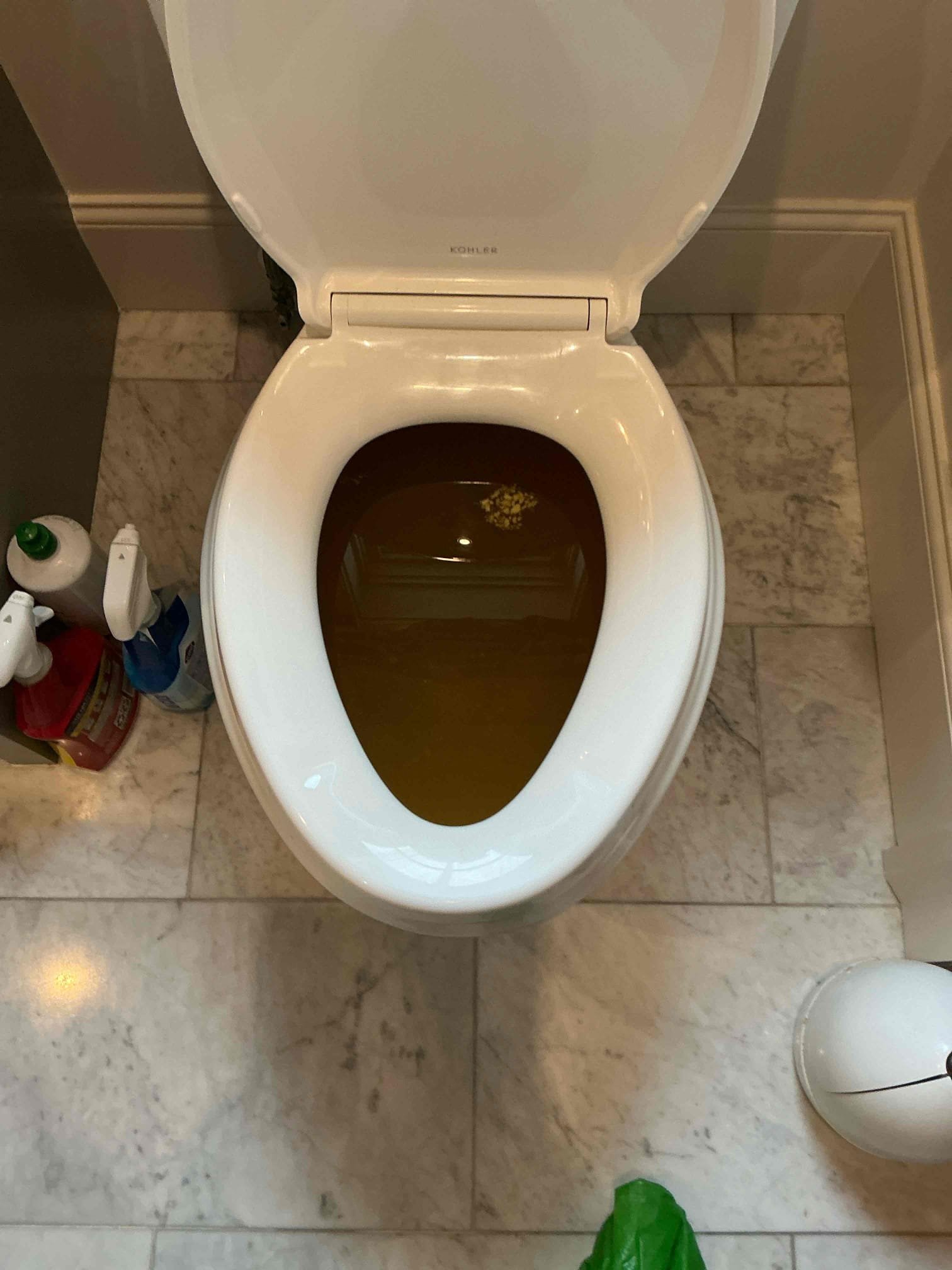 Toilet clogged upon arrival. Customer stated he believes too much toilet paper was stuck in the toilet and it stopped flushing. Informed customer we could run the toilet auger through the toilet to clear it. Gave customer estimate. Customer approved estimate. Ran toilet auger and cleared the toilet. Flushed toilet multiple times and it was working properly. Toilet is working properly upon departure 