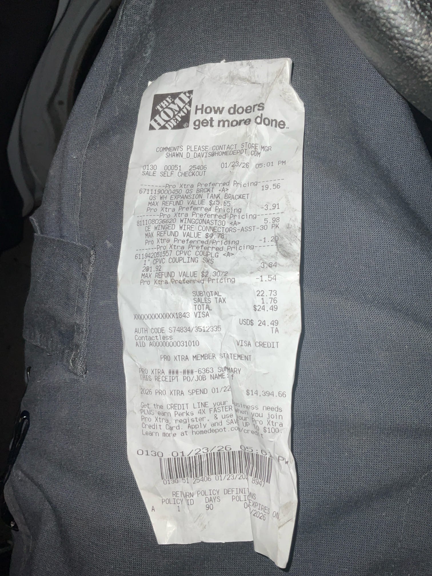 This customer we had installed a water heater in the ceiling that is on a support in the ceiling. The prior water heater failed as a result. There was no hot water so therefore we installed the new unit once the new unit was installed. There are no leaks at the thermal expansion tank with the bracket on the left side of the water heater. Installed the return vent back the way it was cleaned up the area to ensure a proper job once installed there are no leaks. No leaks on the pre-existing gate valves and the customer is all set. Also replaced a customer supplied garbage disposal that the customer had on hand replaced the bracket at a new putty install the new garbage disposal. It was hardwired once complete. We tested for a leak. No leaks garbage disposal works just fine. The customer is all set